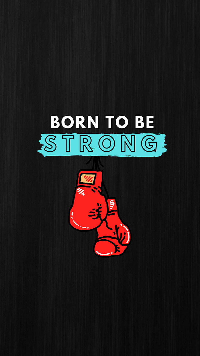 Cool Boxing, red cartoon boxing gloves, black textured background, HD Phone Wallpaper