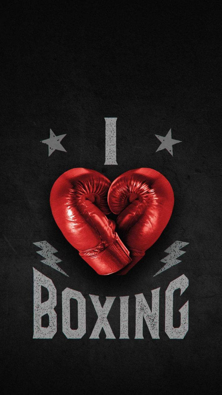 Cool Boxing, heart-shaped gloves, red boxing gloves, HD Phone Wallpaper