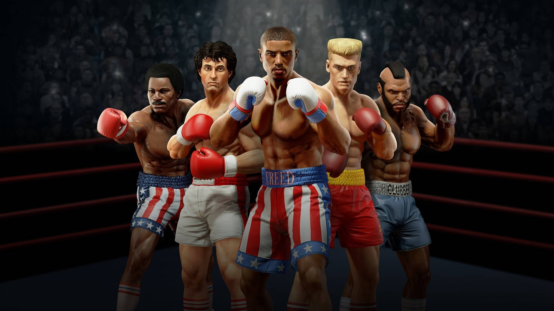 Cool Boxing, red white and blue trunks, ring, Full HD Desktop Wallpaper