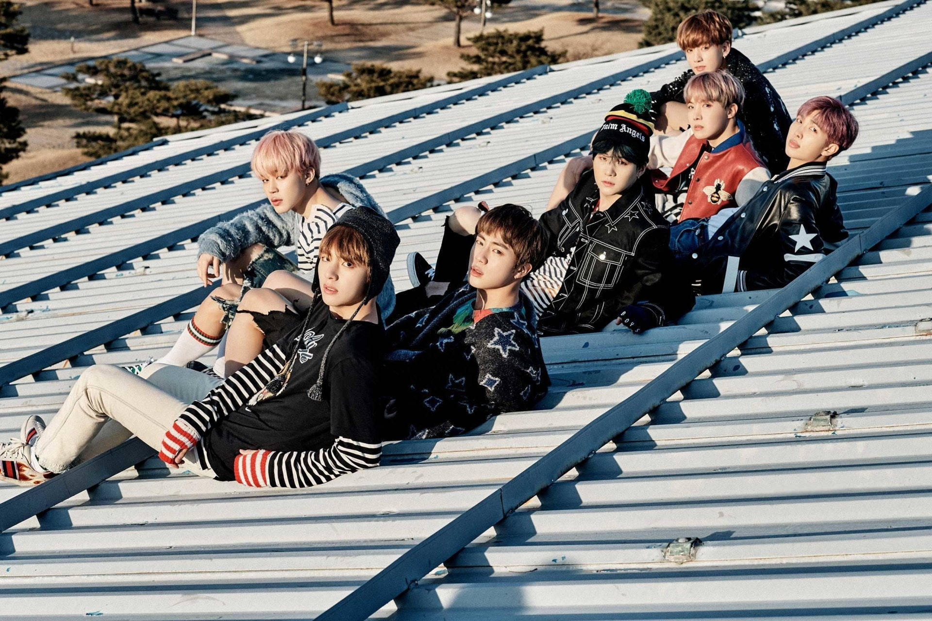 Cool Bts Laptop, metal roof, sunlit, Full HD Desktop Wallpaper