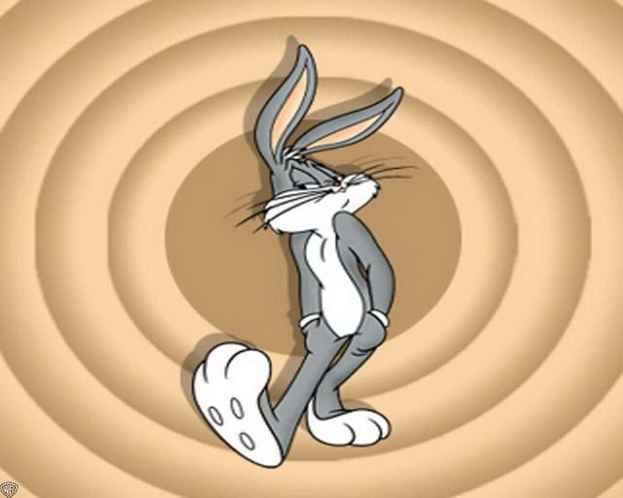 Bugs Bunny, beige background, bold outlines, HD Desktop Wallpaper