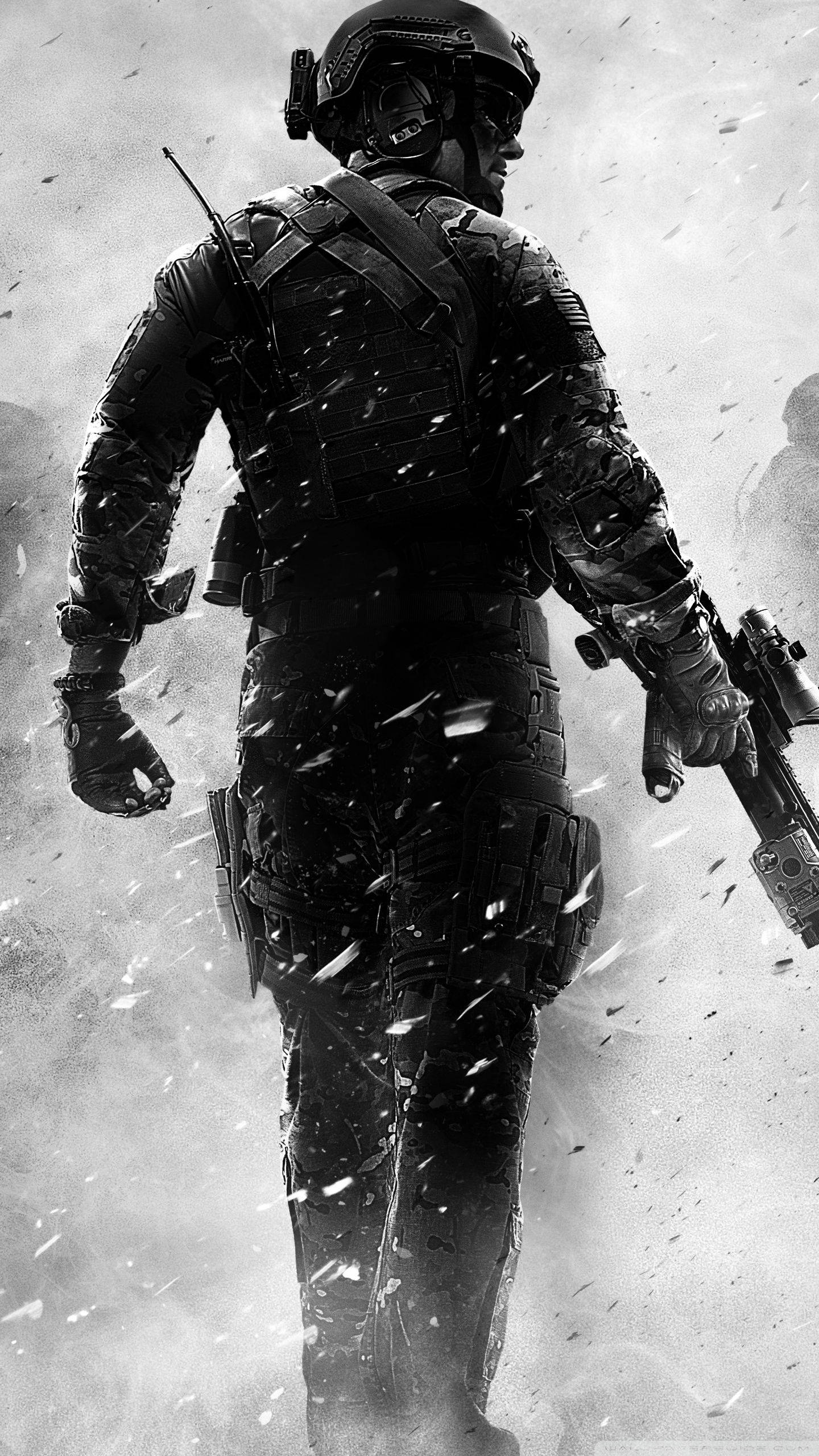 Call Of Duty Modern Warfare, soldier, tactical gear, 2K Phone Wallpaper