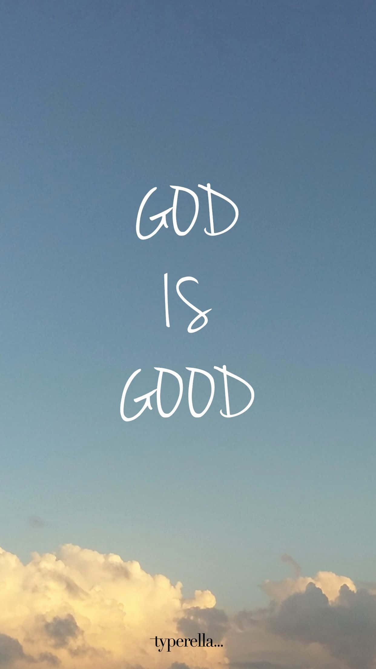 Cool Christian, god is good, serene sky, Full HD Phone Wallpaper
