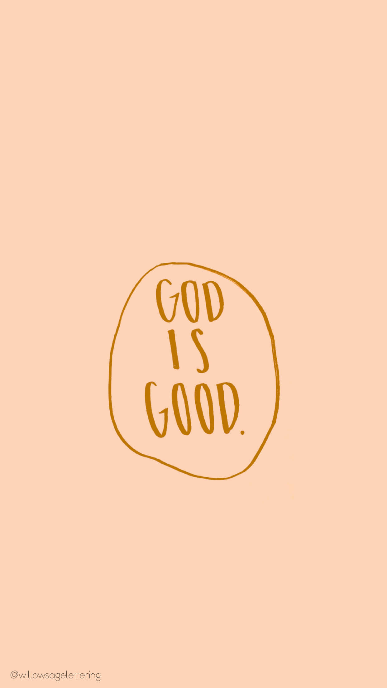 Cool Christian, pastel orange, peach background, Full HD Phone Wallpaper
