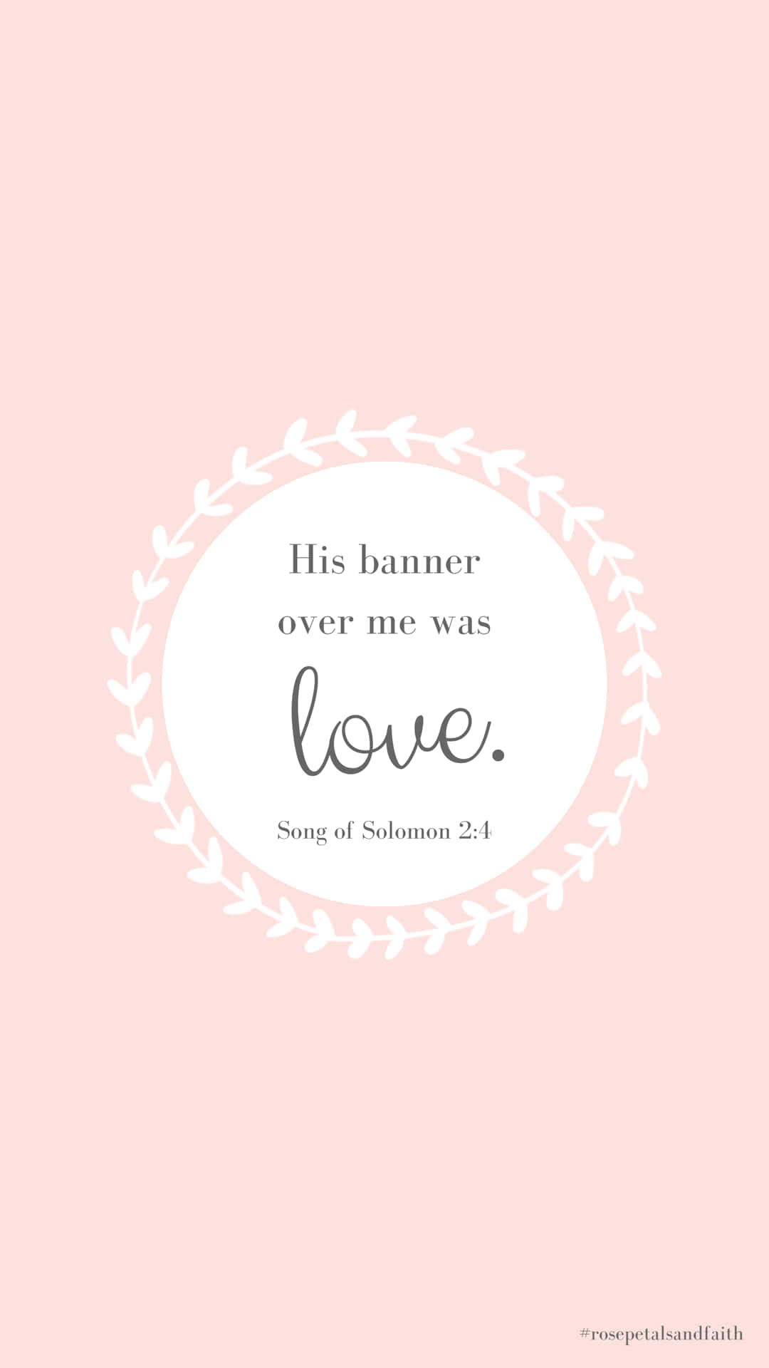 Cool Christian, Pastel Pink, white circular wreath, Full HD Phone Wallpaper