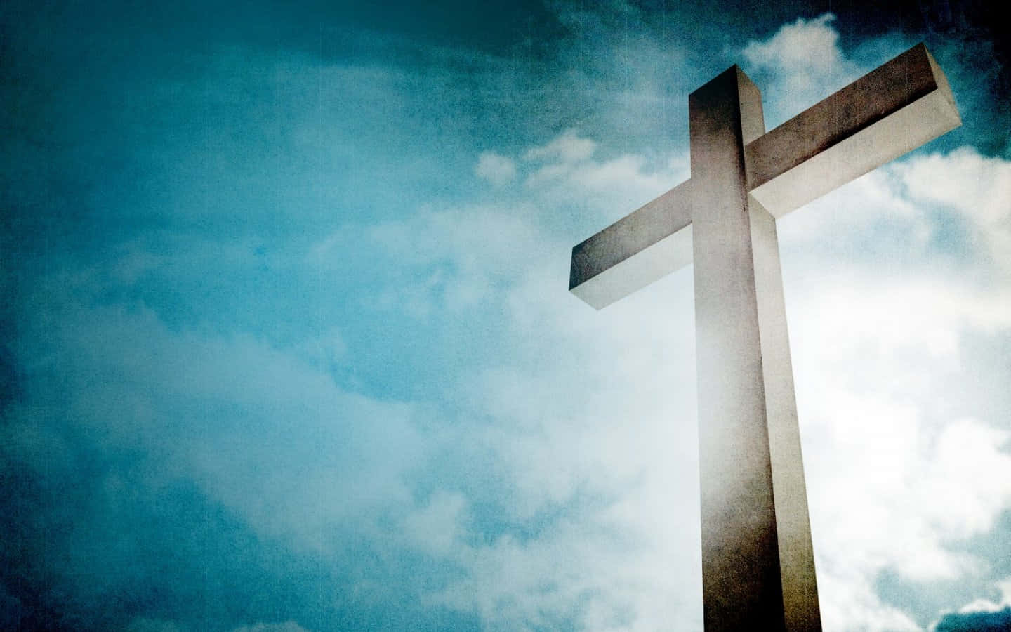Christian Clothing, stone cross, blue sky, HD Desktop Wallpaper