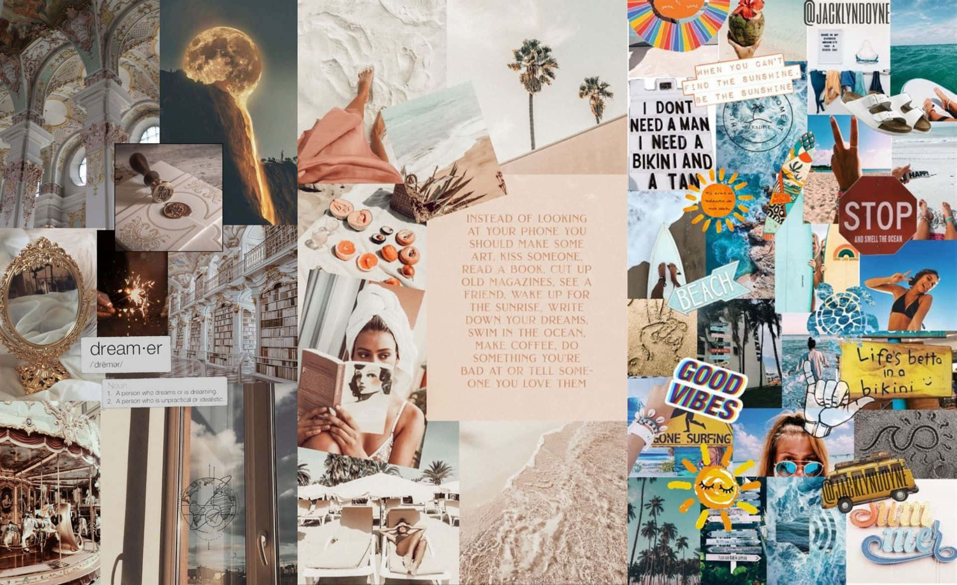 beach scenes, sunsets, vintage aesthetics, Full HD Desktop Wallpaper