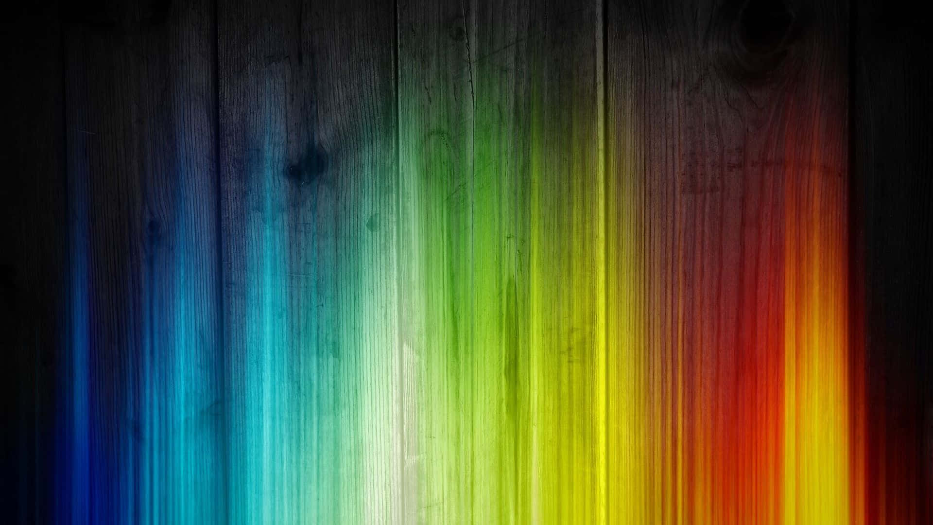 rainbow, wooden background, weathered wooden planks, Full HD Desktop Wallpaper