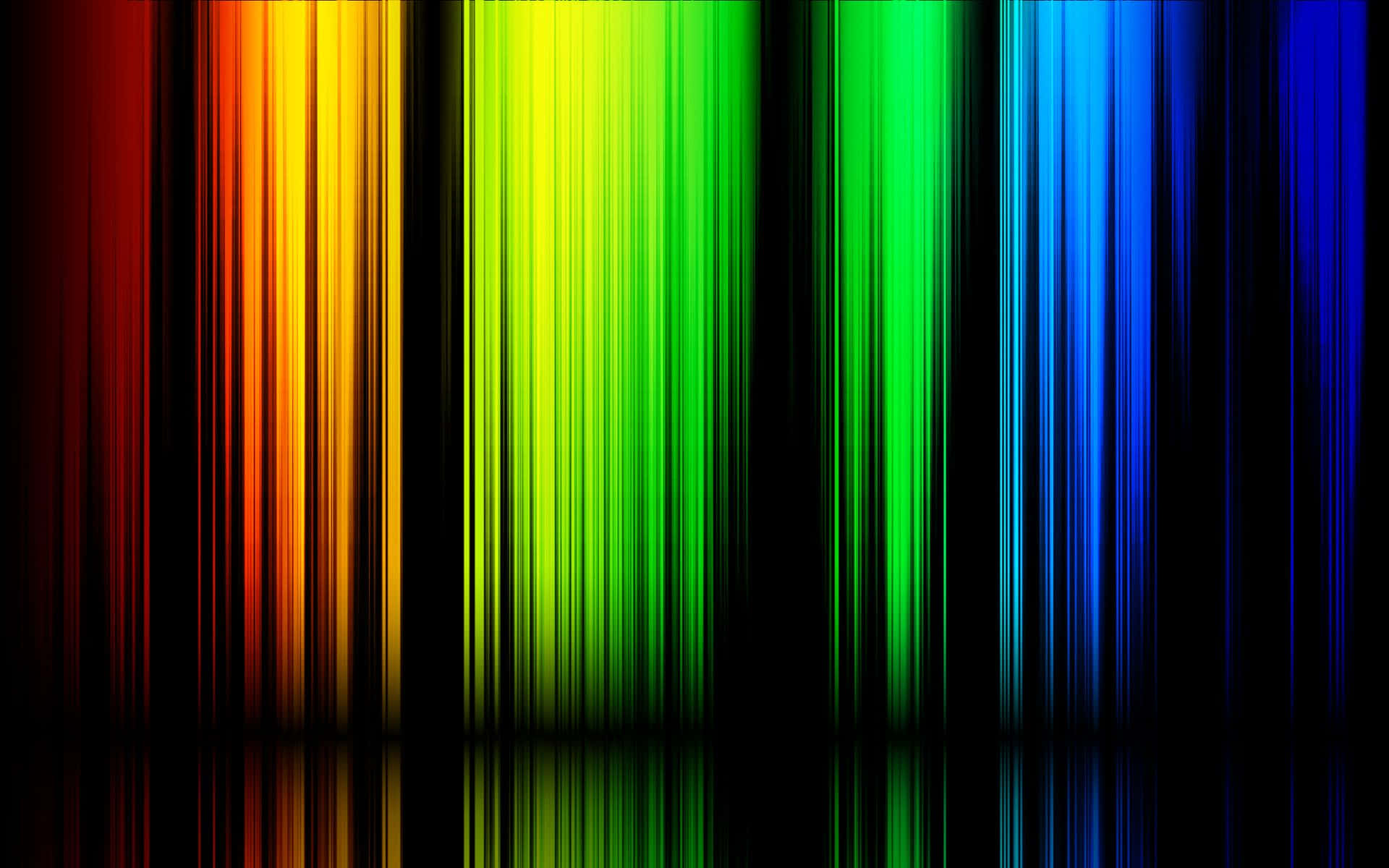Cool Colored, rainbow stripes, black, Full HD Desktop Wallpaper