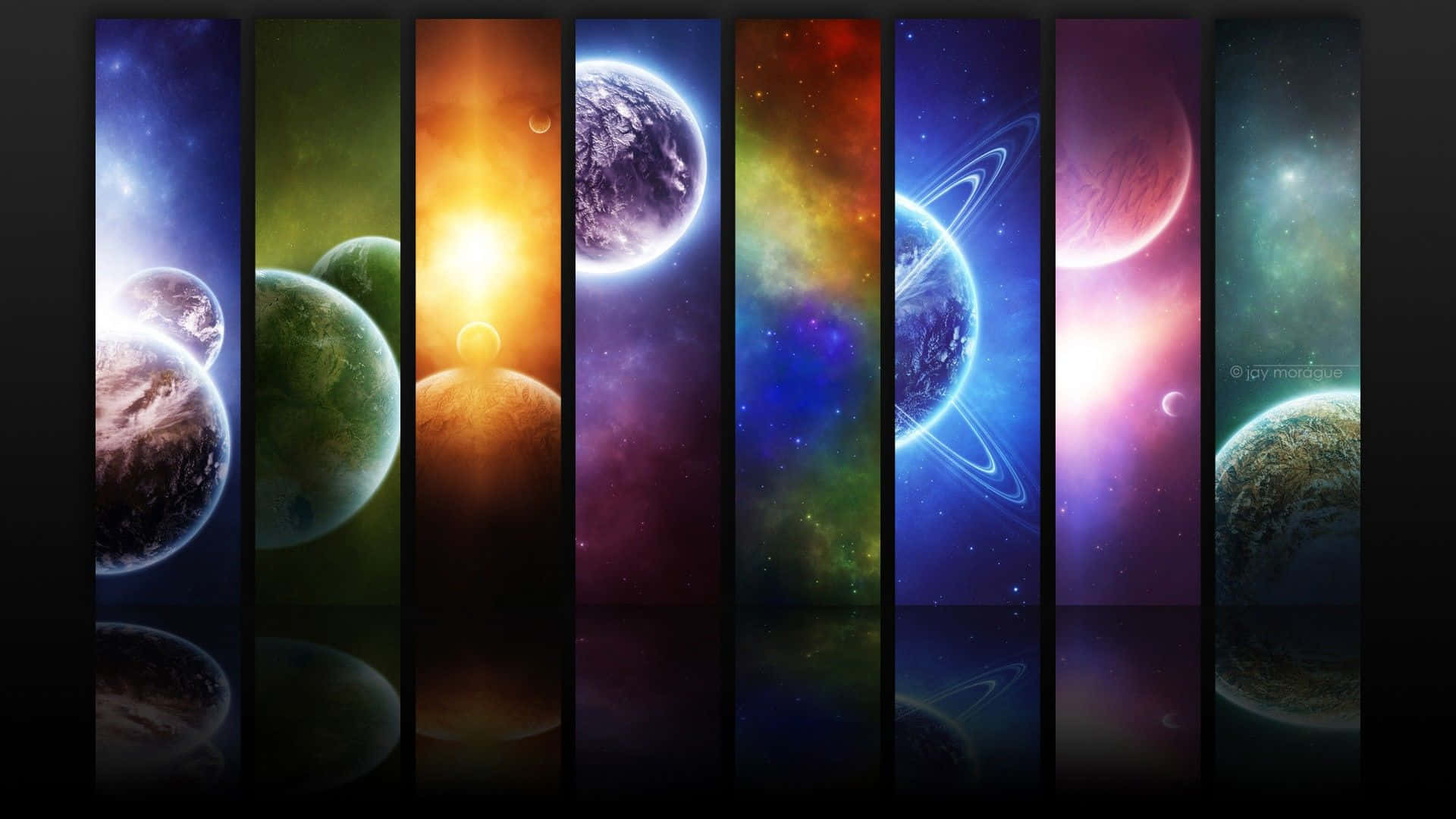 Cool Computer, 1920 x 1080, nebulae, Full HD Desktop Wallpaper
