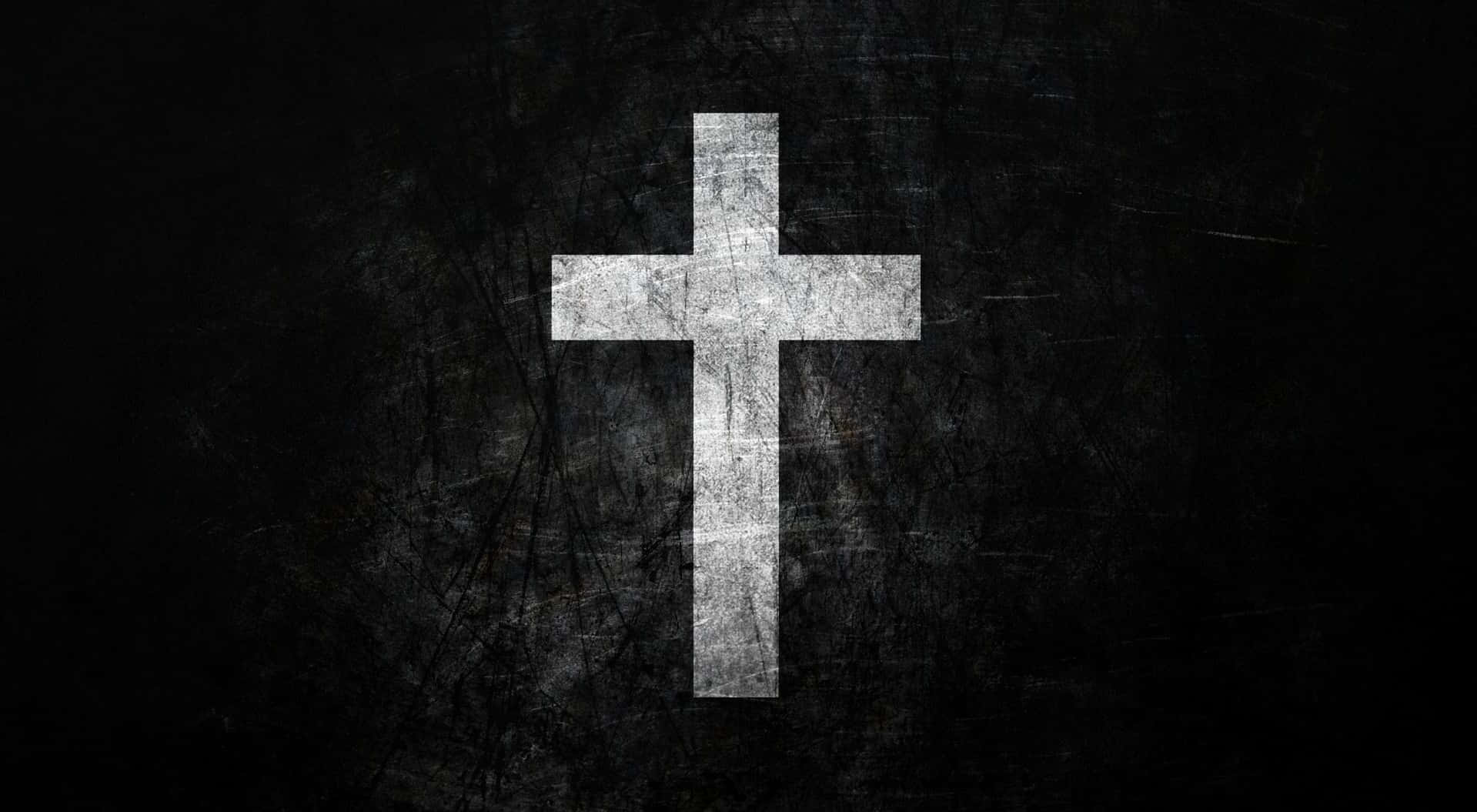 Cool Cross, stark white cross, weathered texture, HD Desktop Wallpaper