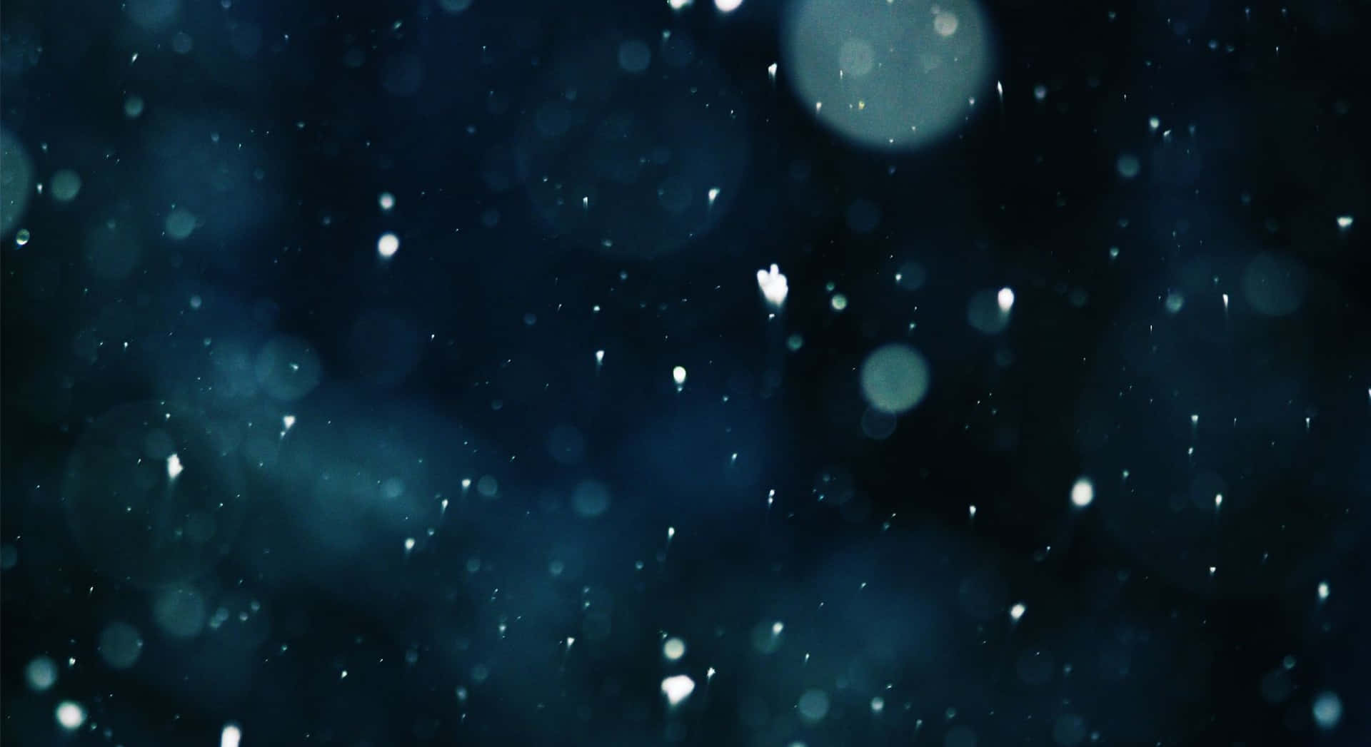 Cool Dark Desktop, deep blue bokeh background, glowing orbs, Full HD Desktop Wallpaper