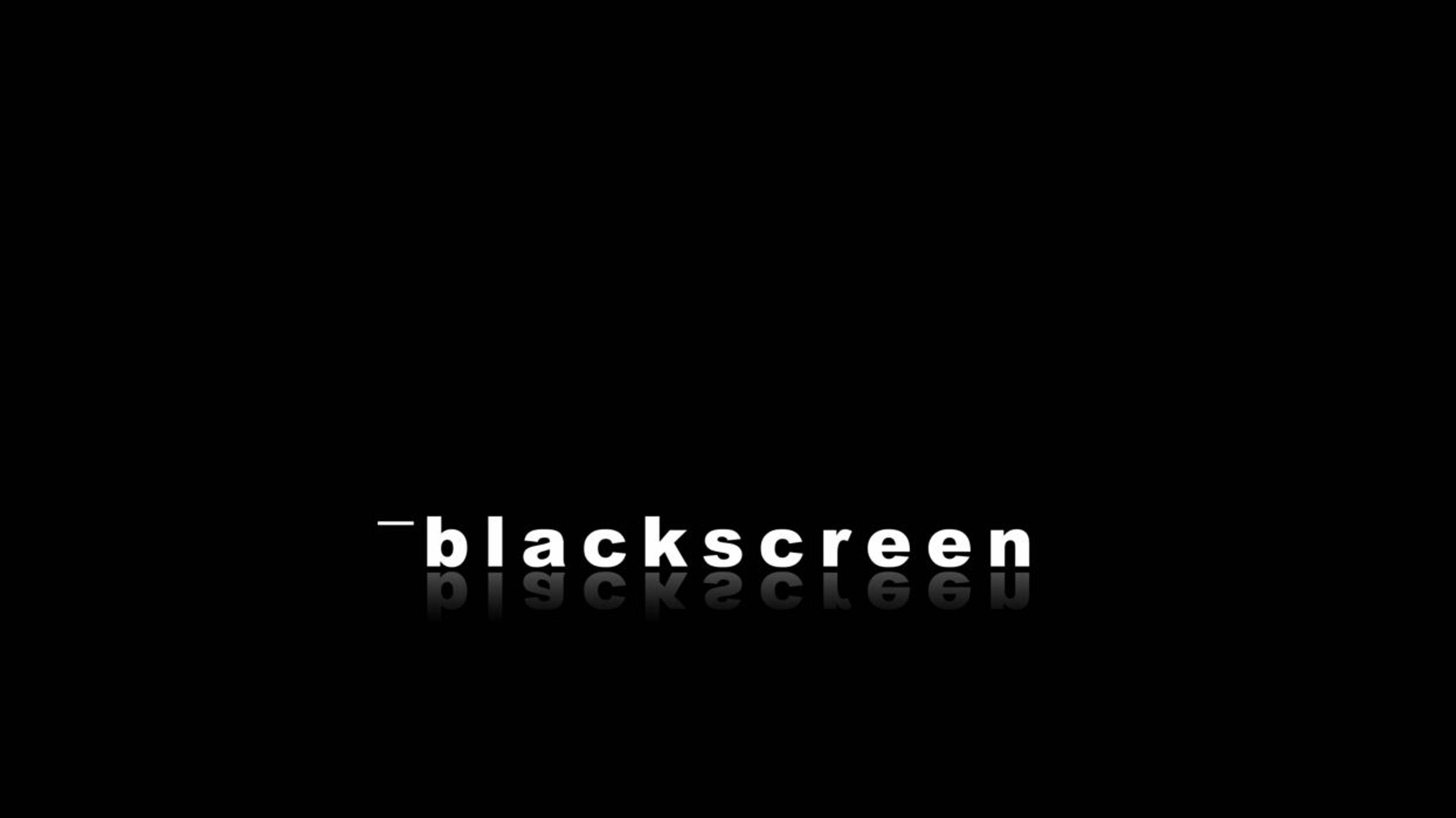 black screen, black HD desktop, white text, 4K Desktop Wallpaper