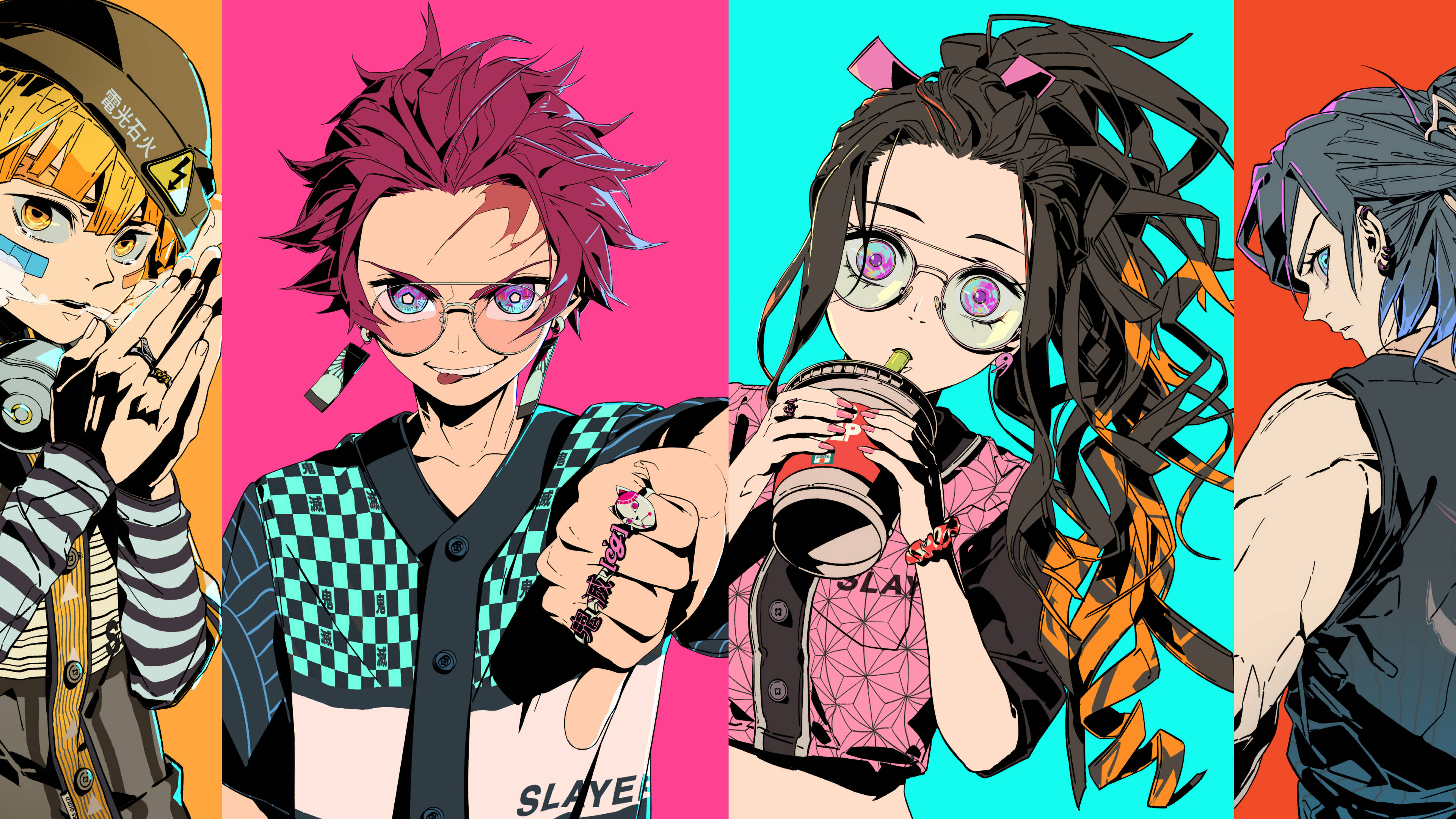 Demon Slayer, 4K, anime characters, 4K Desktop Wallpaper