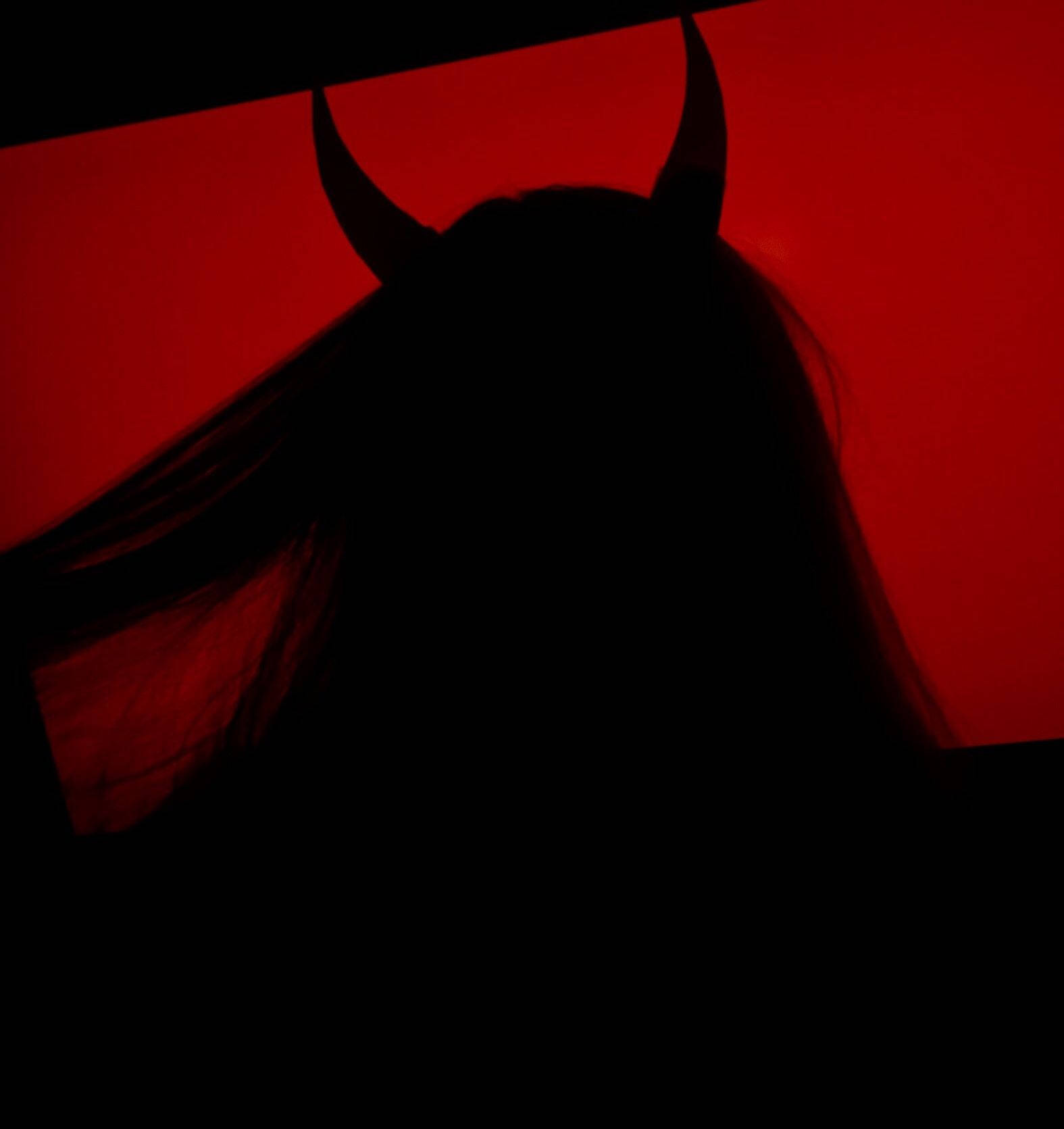 Cool Devil, woman, horns, HD Phone Wallpaper