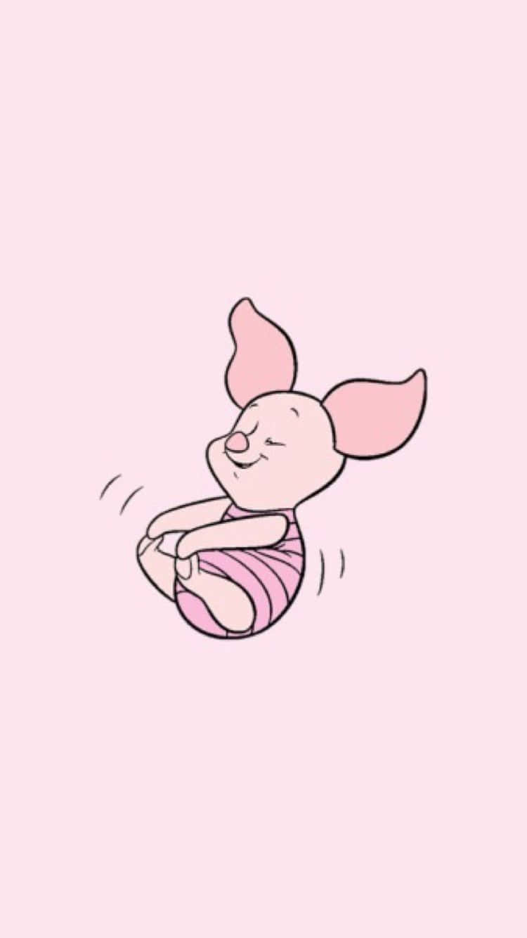 pastel disney, pink striped swimsuit, cute cartoon piglet, HD Phone Wallpaper