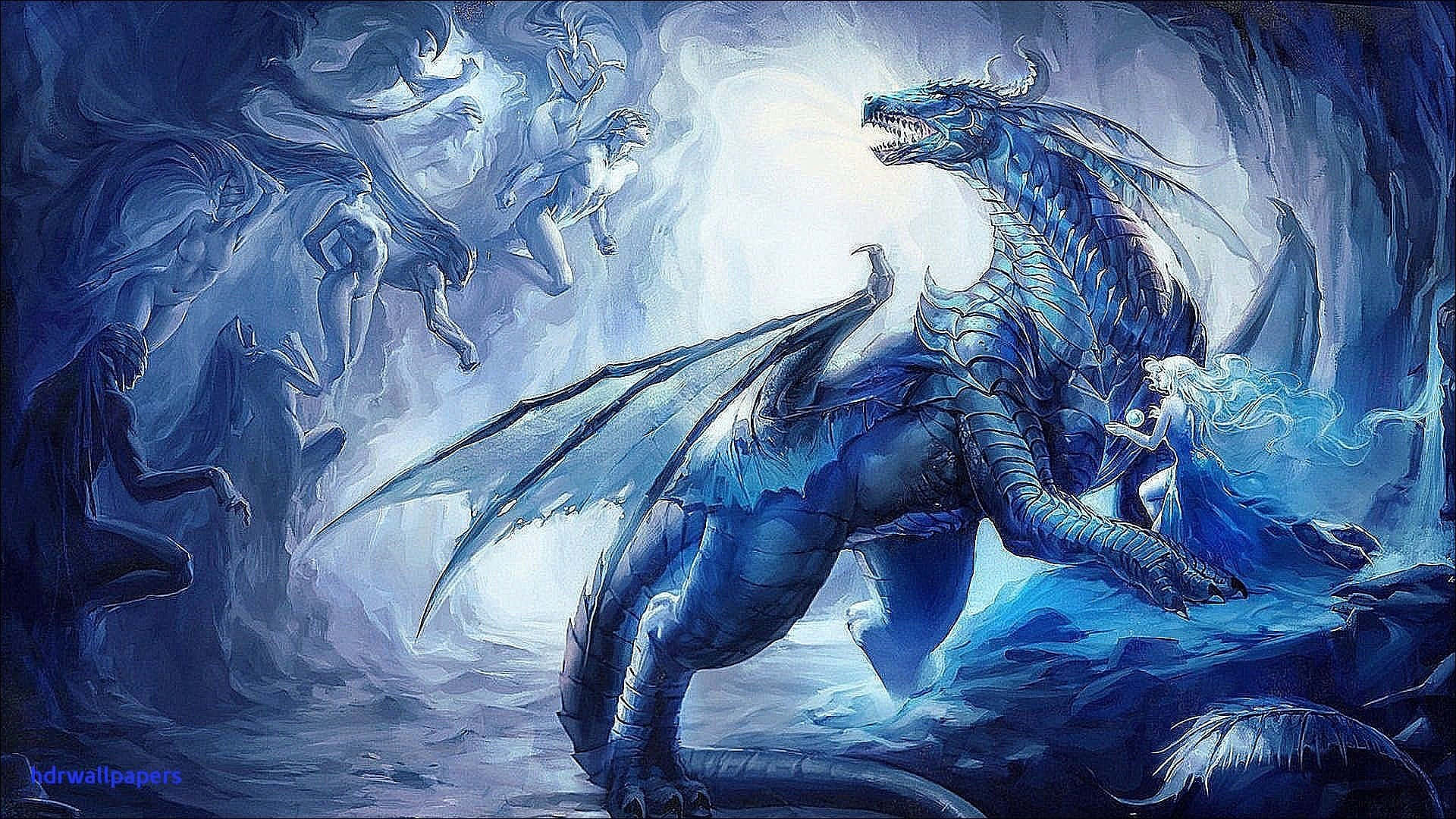 Cool Dragon, blue dragon, rider, Full HD Desktop Wallpaper