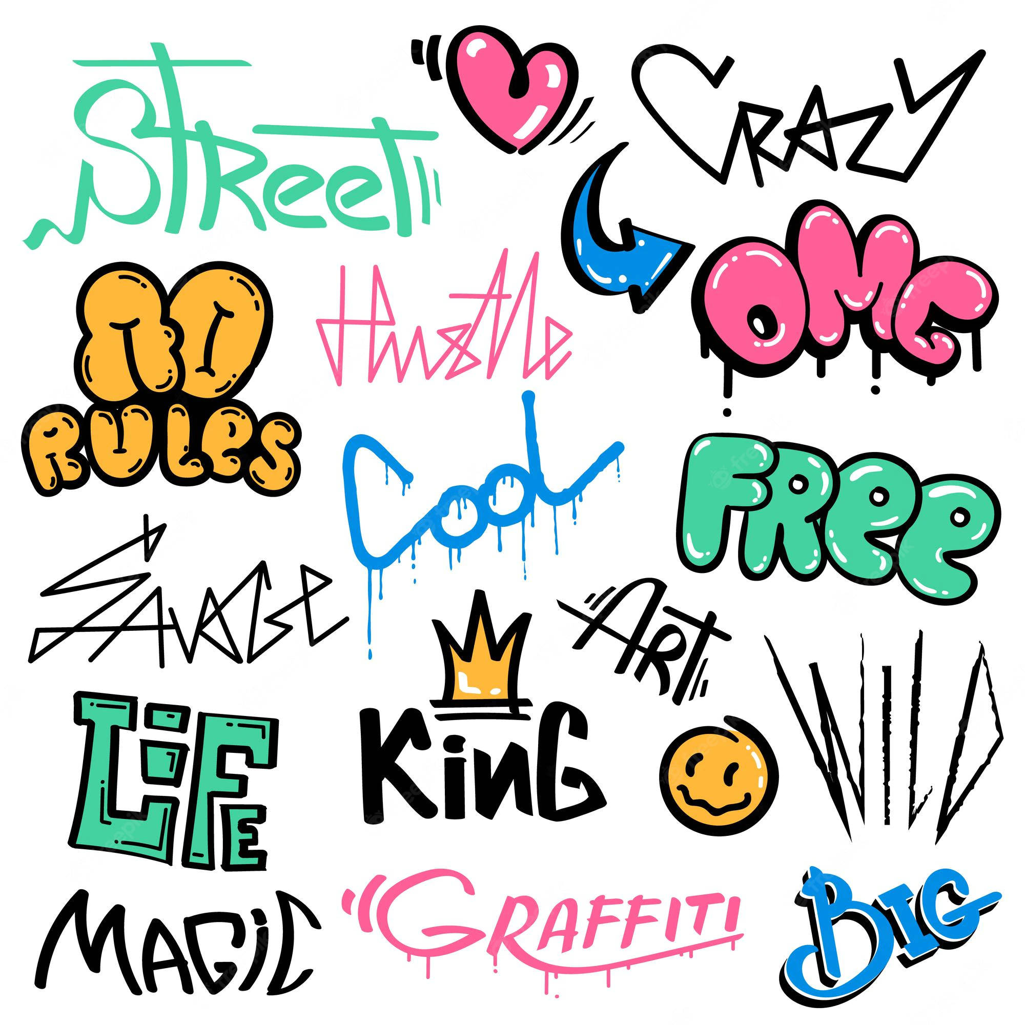 Cool Drip, graffiti-style word art, dripping paint effects, Full HD Desktop Wallpaper