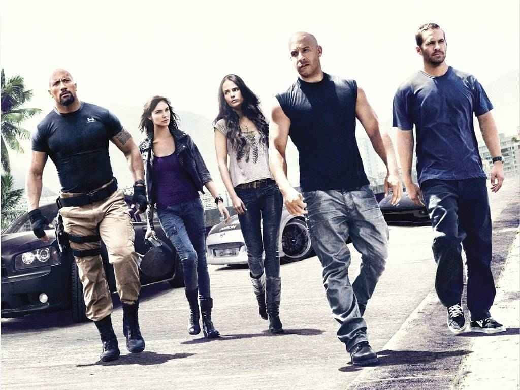 Fast And Furious, urban street, parked cars, SD Desktop Wallpaper