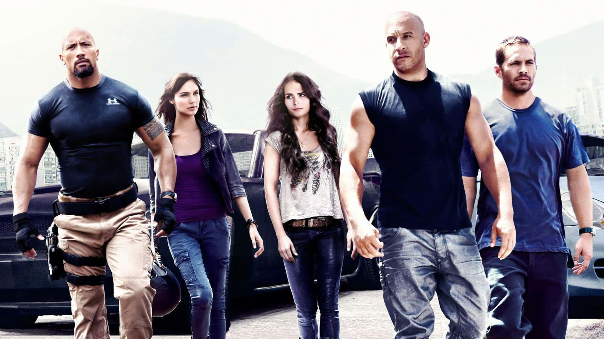 Cool Fast And Furious, city backdrop, cars, Full HD Desktop Wallpaper
