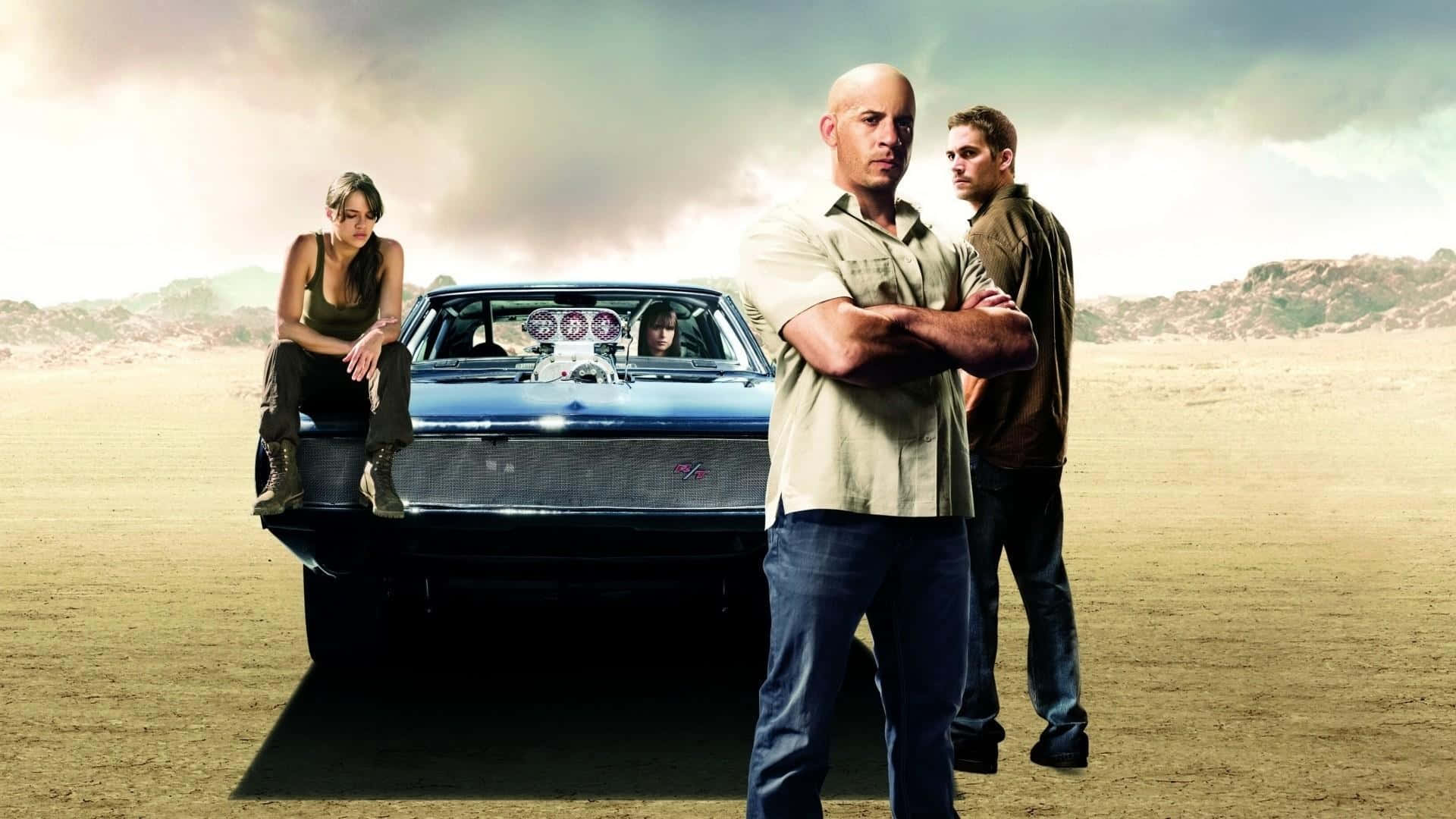 Fast and Furious, muscle car, desert, Full HD Desktop Wallpaper