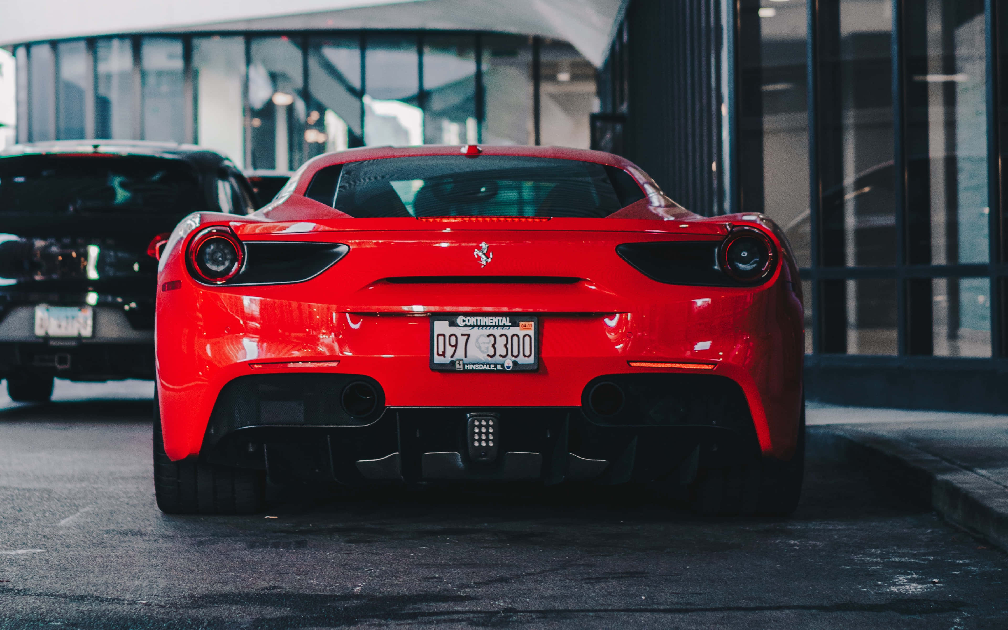 Ferrari, red, sports car, 4K Desktop Wallpaper