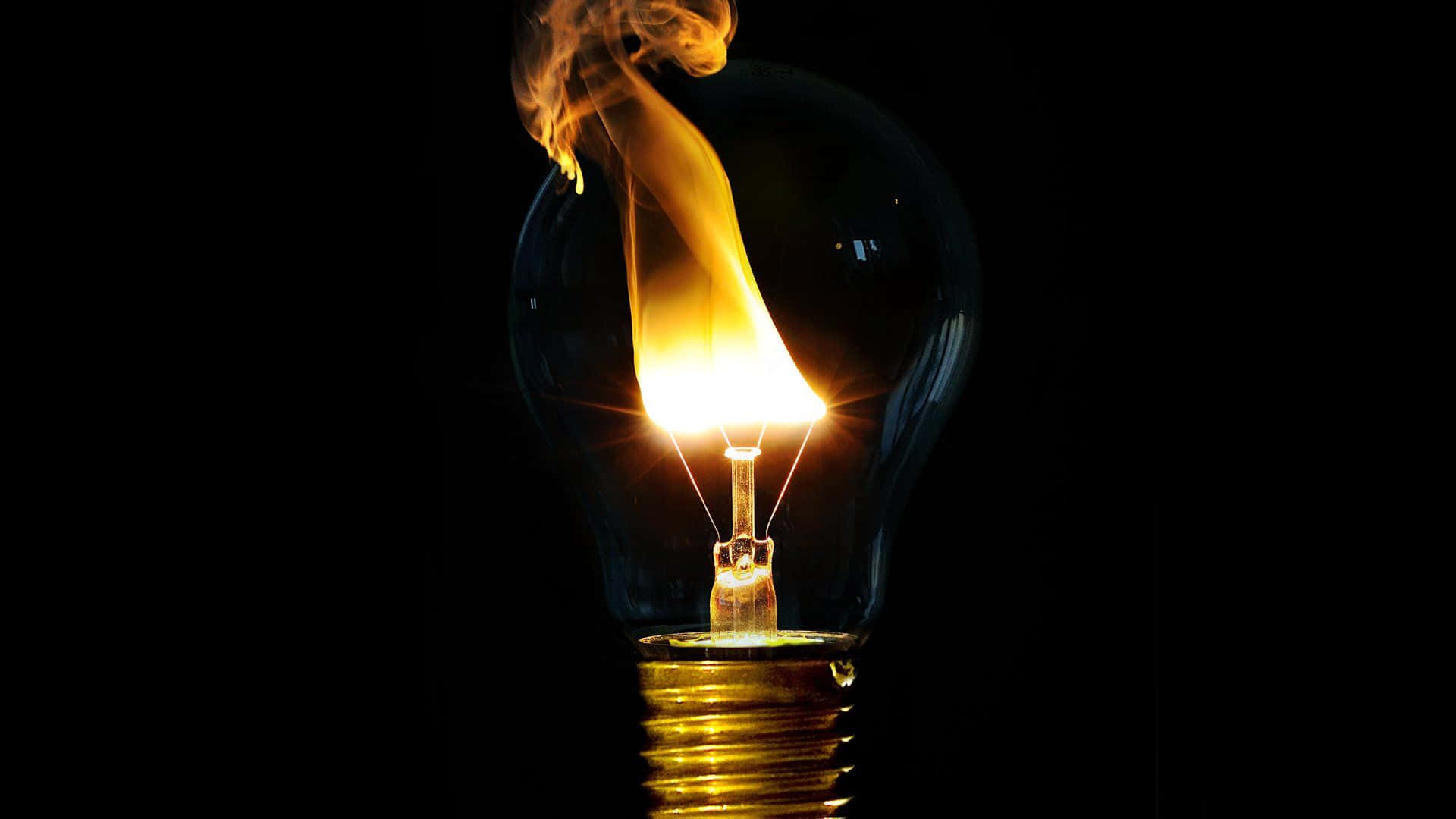 cool fire, flame, light bulb, Full HD Desktop Wallpaper