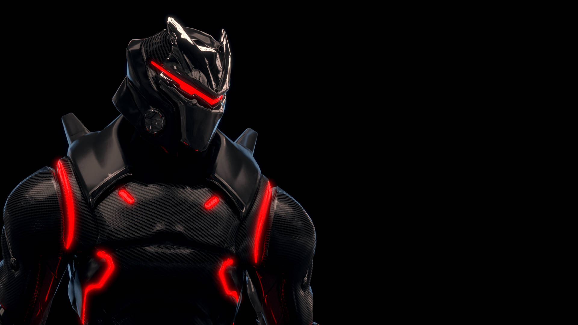 Fortnite Battle Royale, glowing red eyes, chest lights, Full HD Desktop Wallpaper