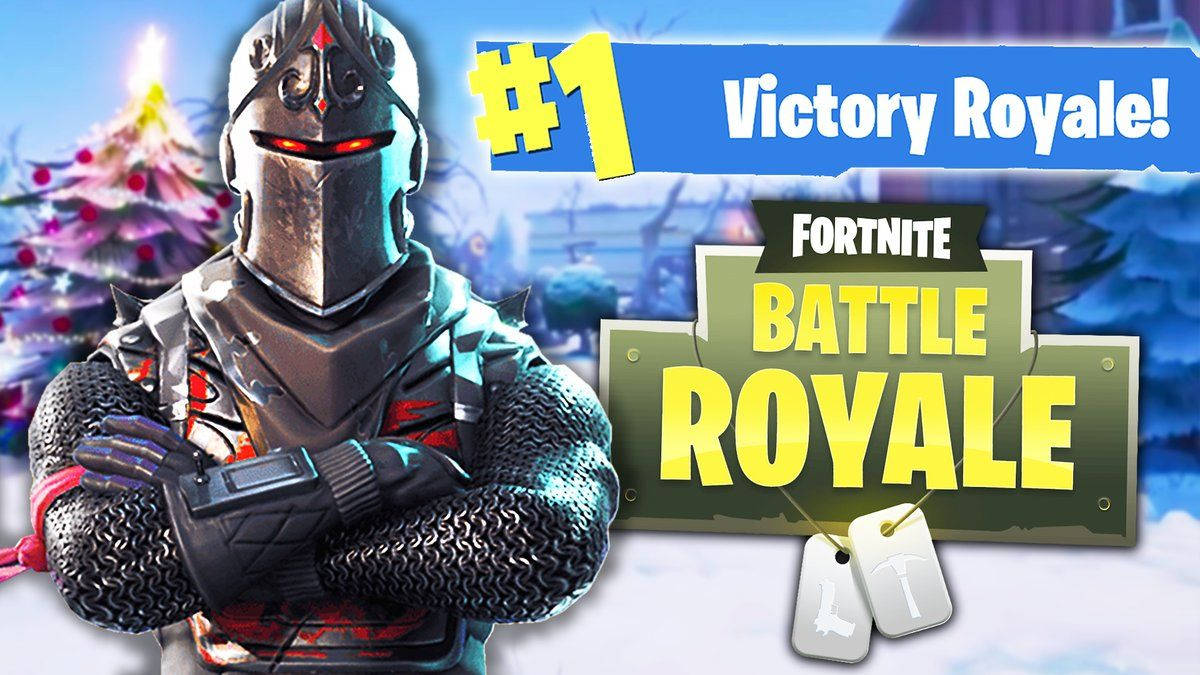 Fortnite Battle Royale, knight in armor, snowy winter backdrop, SD Desktop Wallpaper