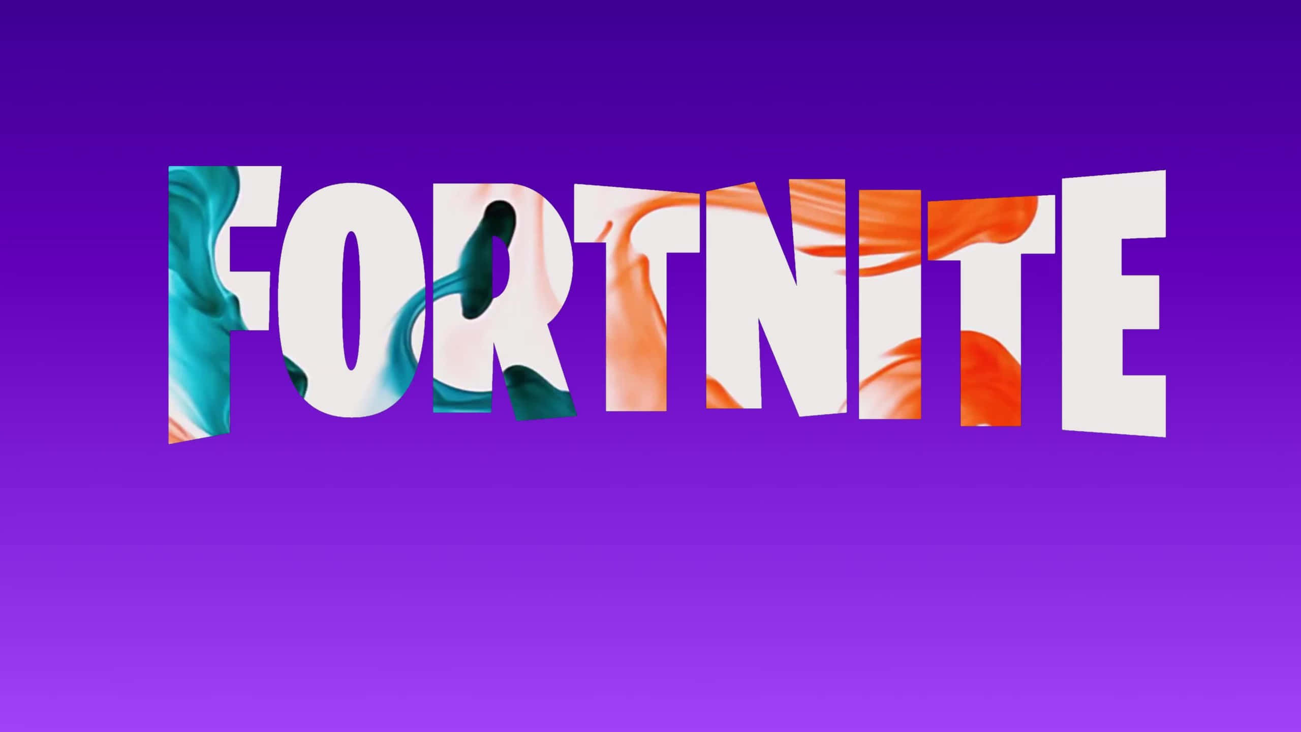 Fortnite, Cool Fortnite Logo, teal, 2K Desktop Wallpaper
