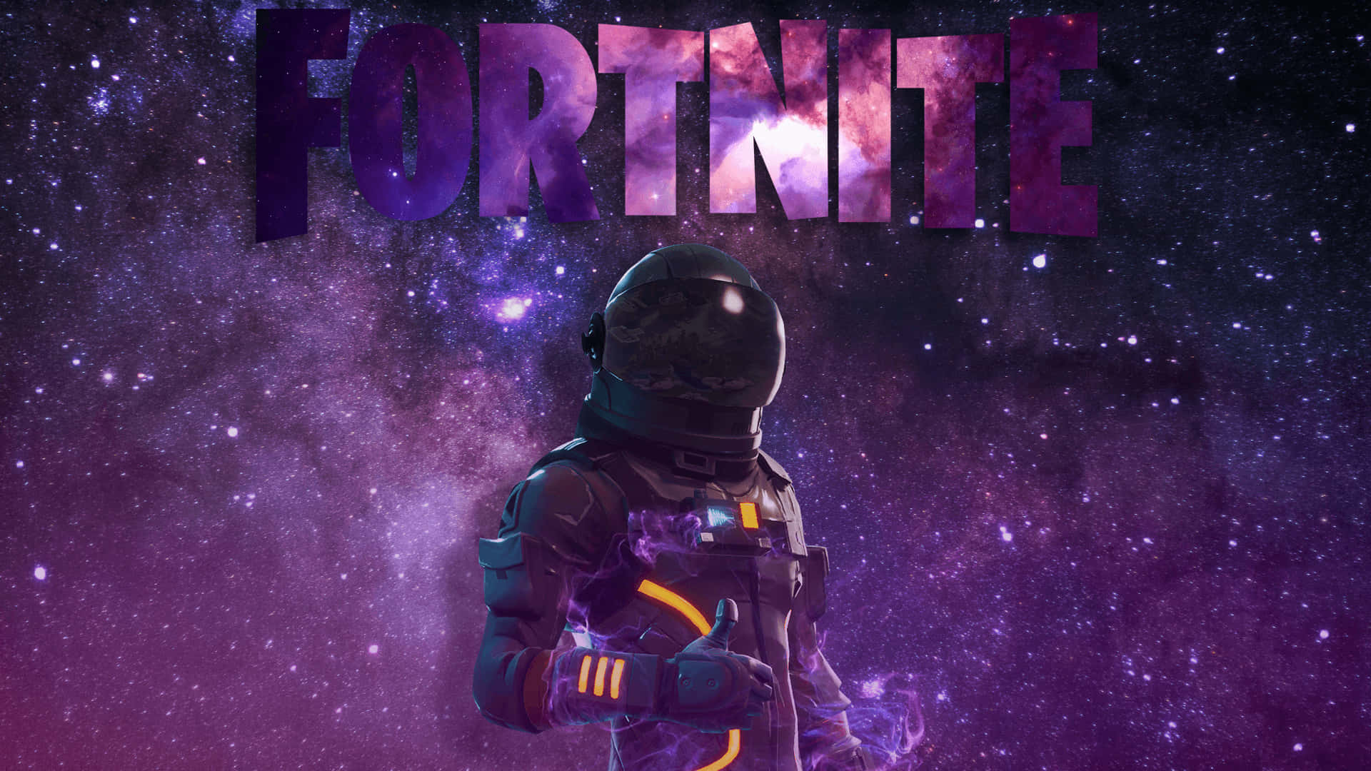 Fortnite, astronaut, glowing suit, Full HD Desktop Wallpaper