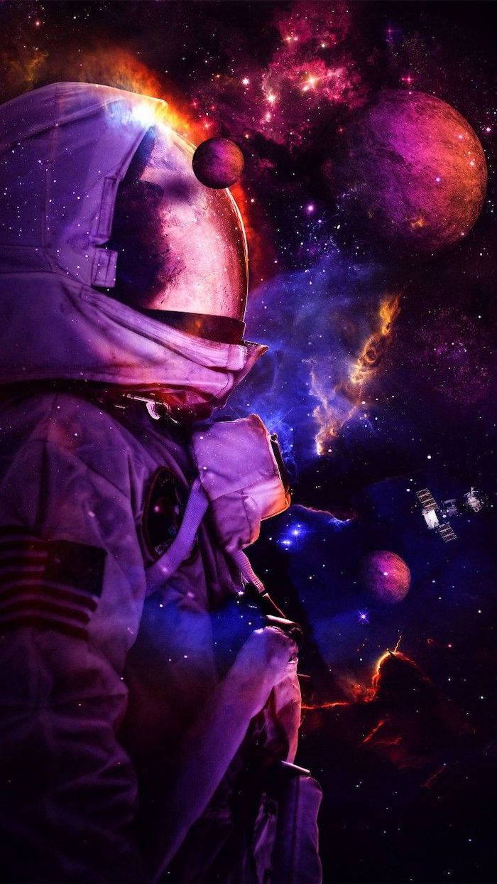 Cool Galaxy, colorful nebula, star clouds, SD Phone Wallpaper