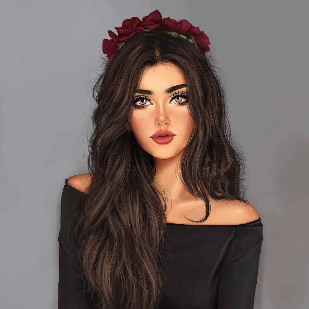 Cool Girl Cartoon