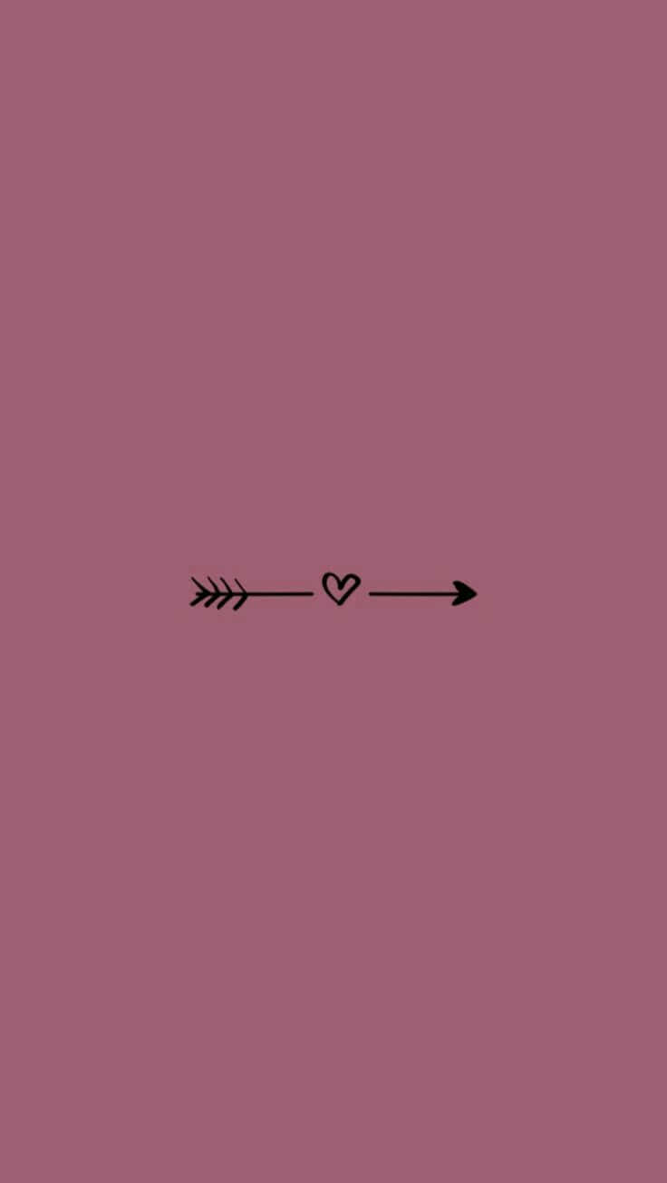 cool girly, black arrow, heart, HD Phone Wallpaper