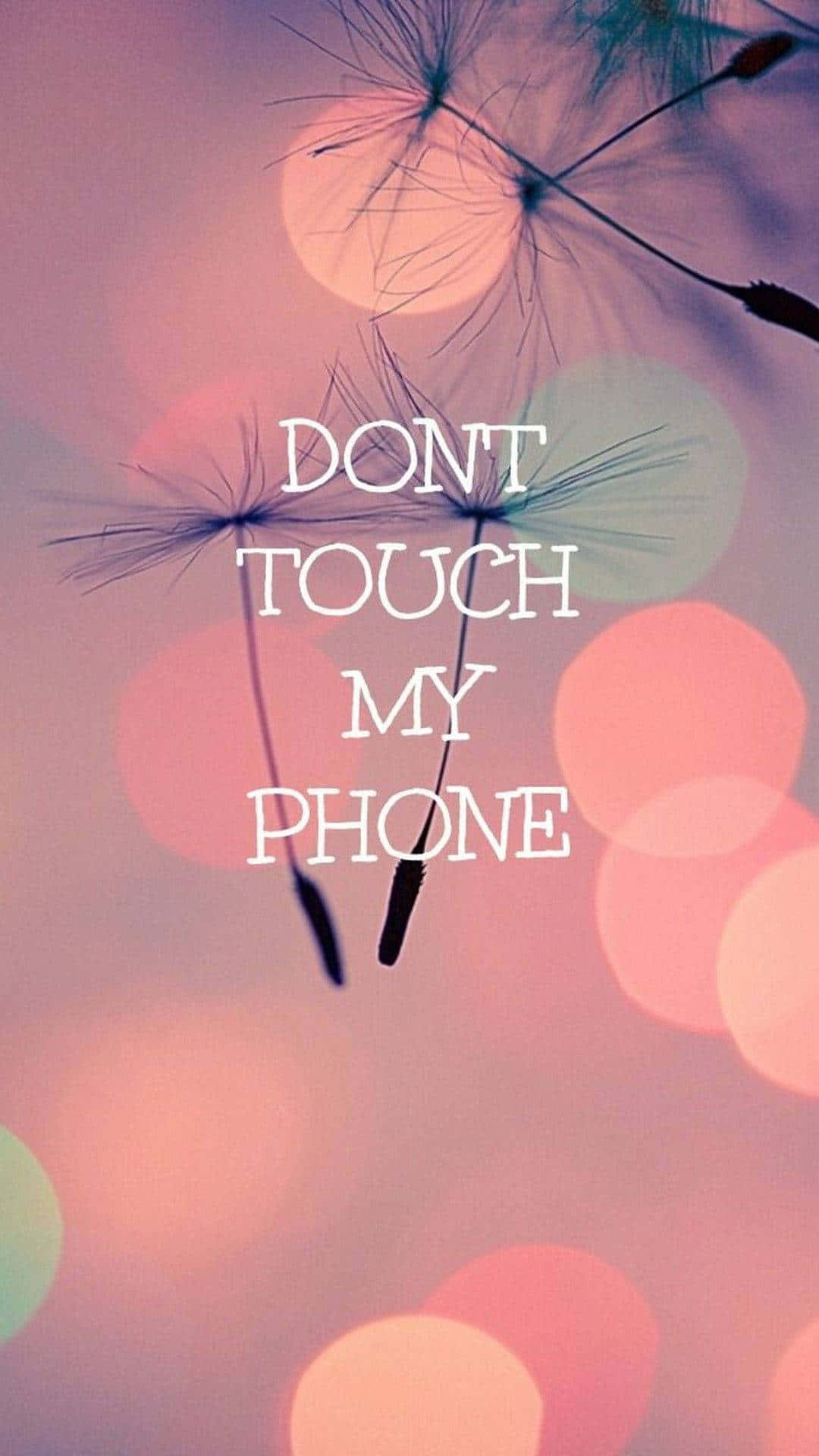dandelion seed head, soft pink and teal bokeh, DON'T TOUCH MY PHONE, Full HD Phone Wallpaper