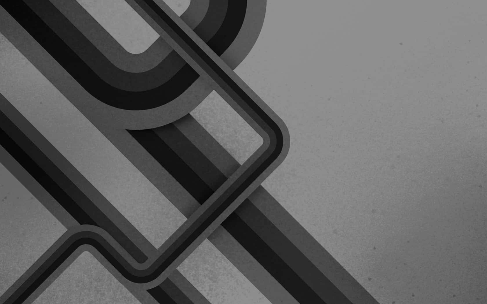 Cool Gray, monochrome, abstract geometric shapes, HD Desktop Wallpaper