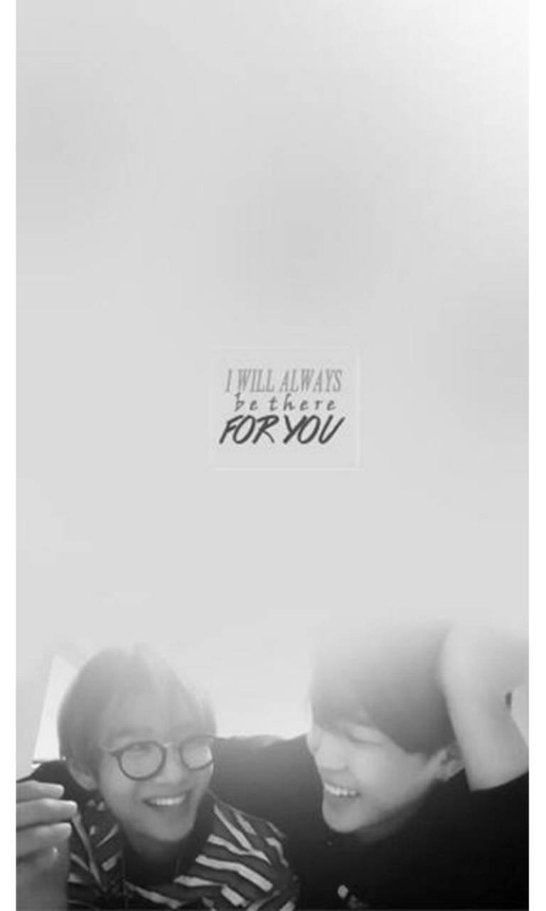 Grayscale Vmin, I WILL ALWAYS be there FOR YOU, soft blurred background, HD Phone Wallpaper