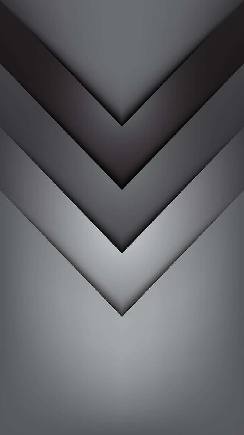 abstract black and grey chevrons vector, gradient grays, geometric wallpaper, HD Phone Wallpaper
