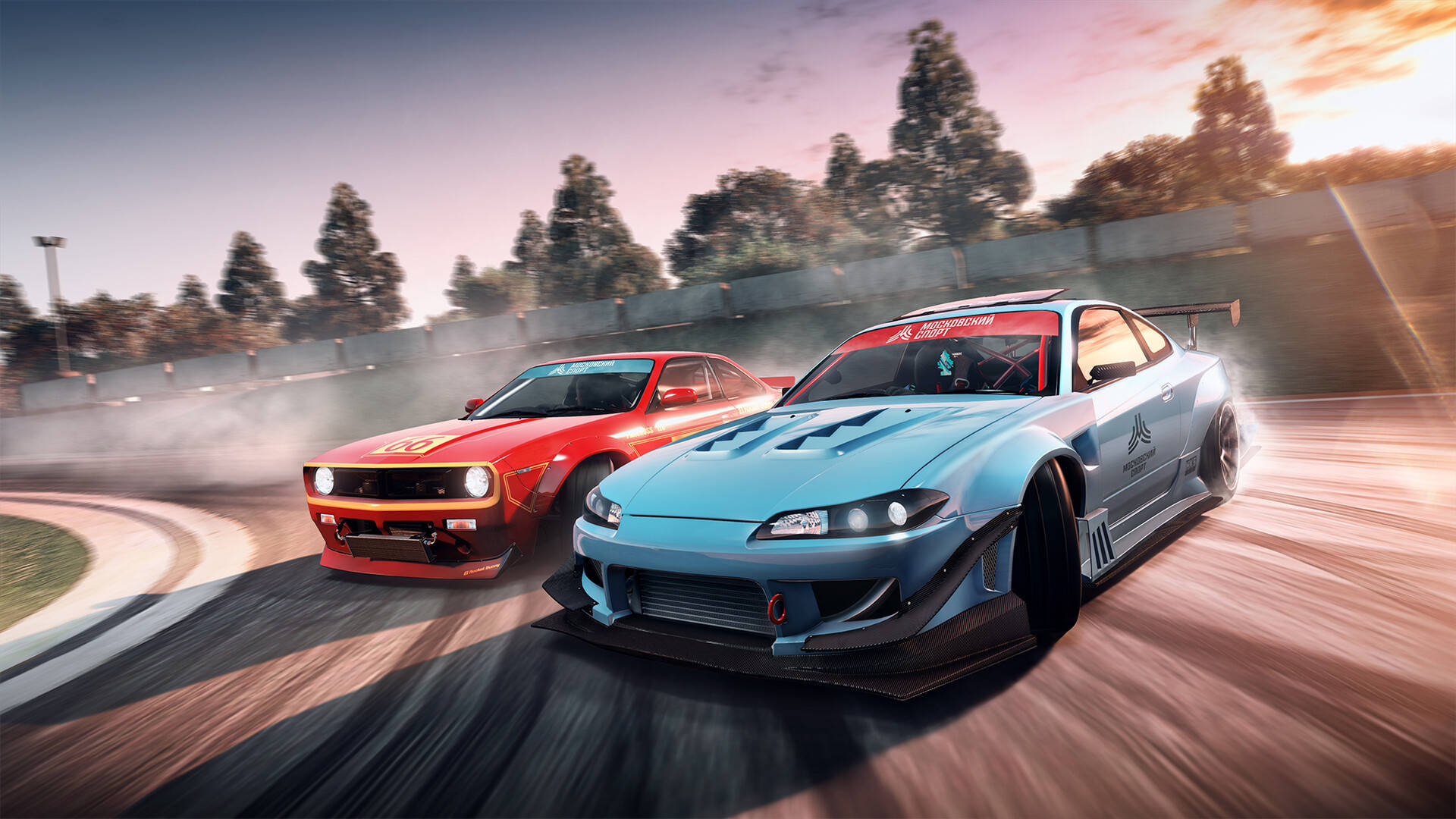 GTA 5, drift cars, track, Full HD Desktop Wallpaper