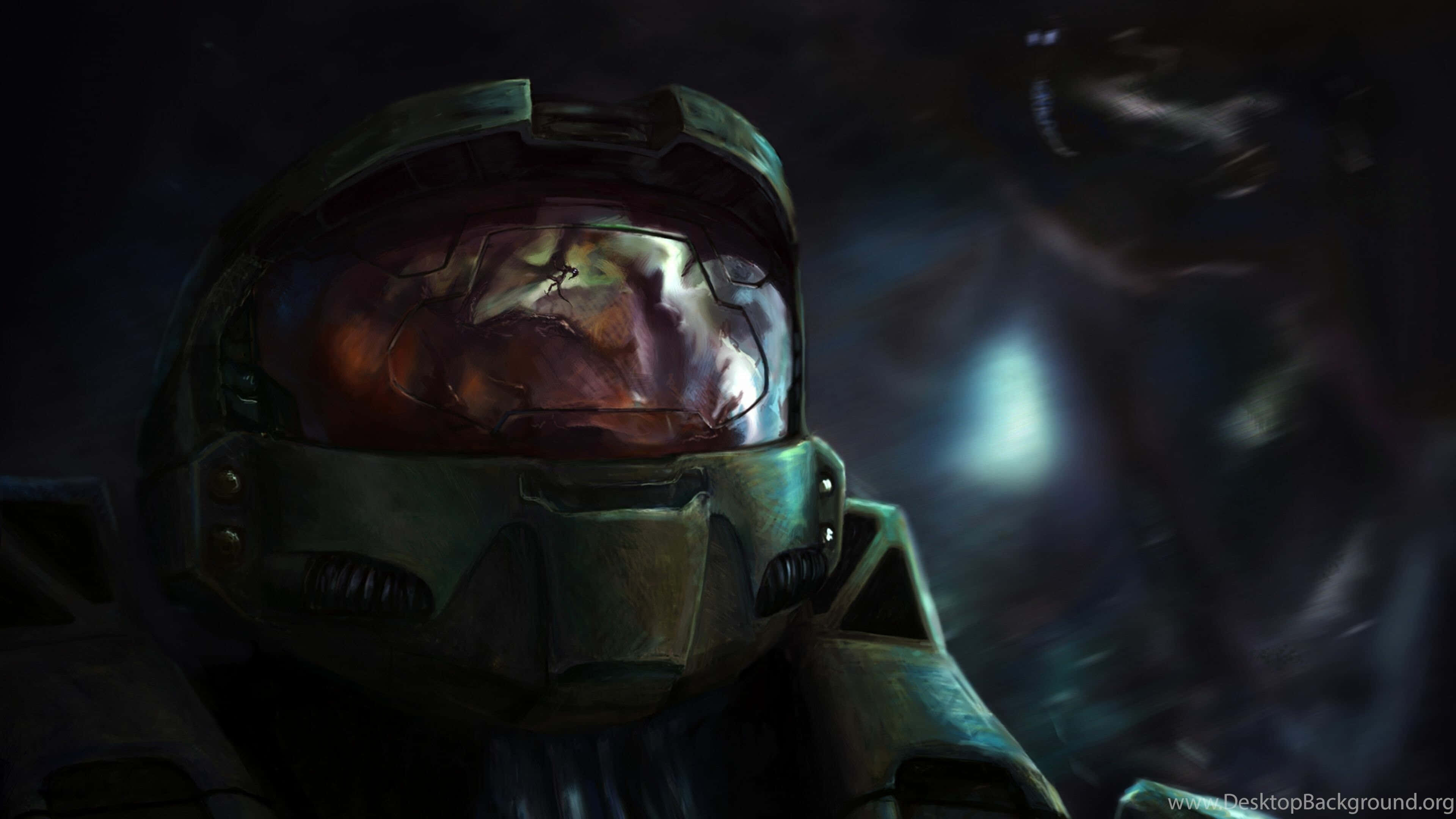 Halo 3, sassy, green helmet, 4K Desktop Wallpaper