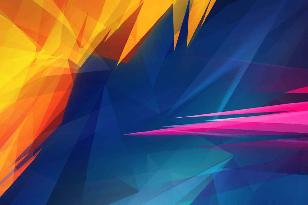 iPad Pro, abstract geometric, triangular facets, SD Desktop Wallpaper