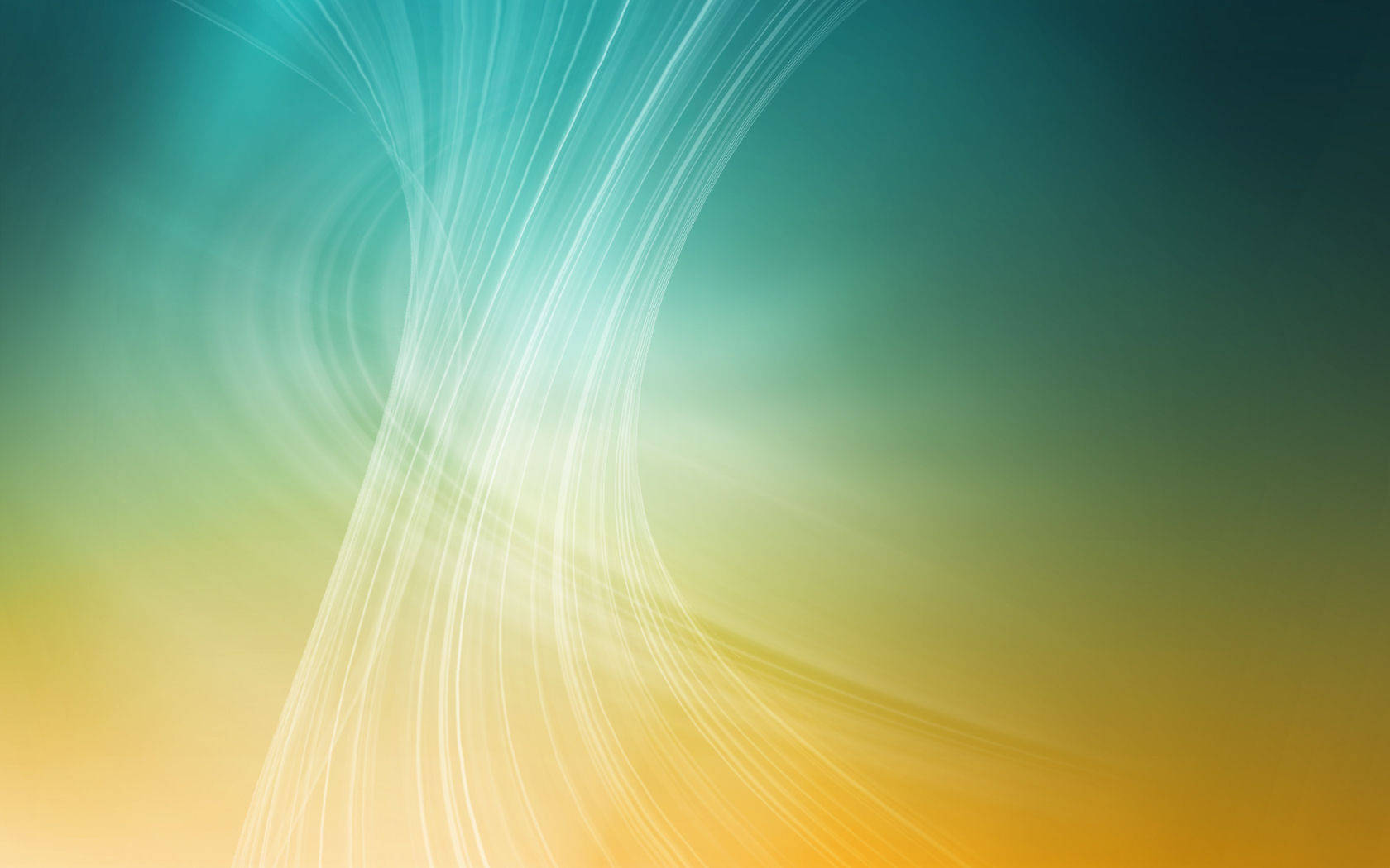 abstract wave gradient, teal, golden yellow, HD Desktop Wallpaper