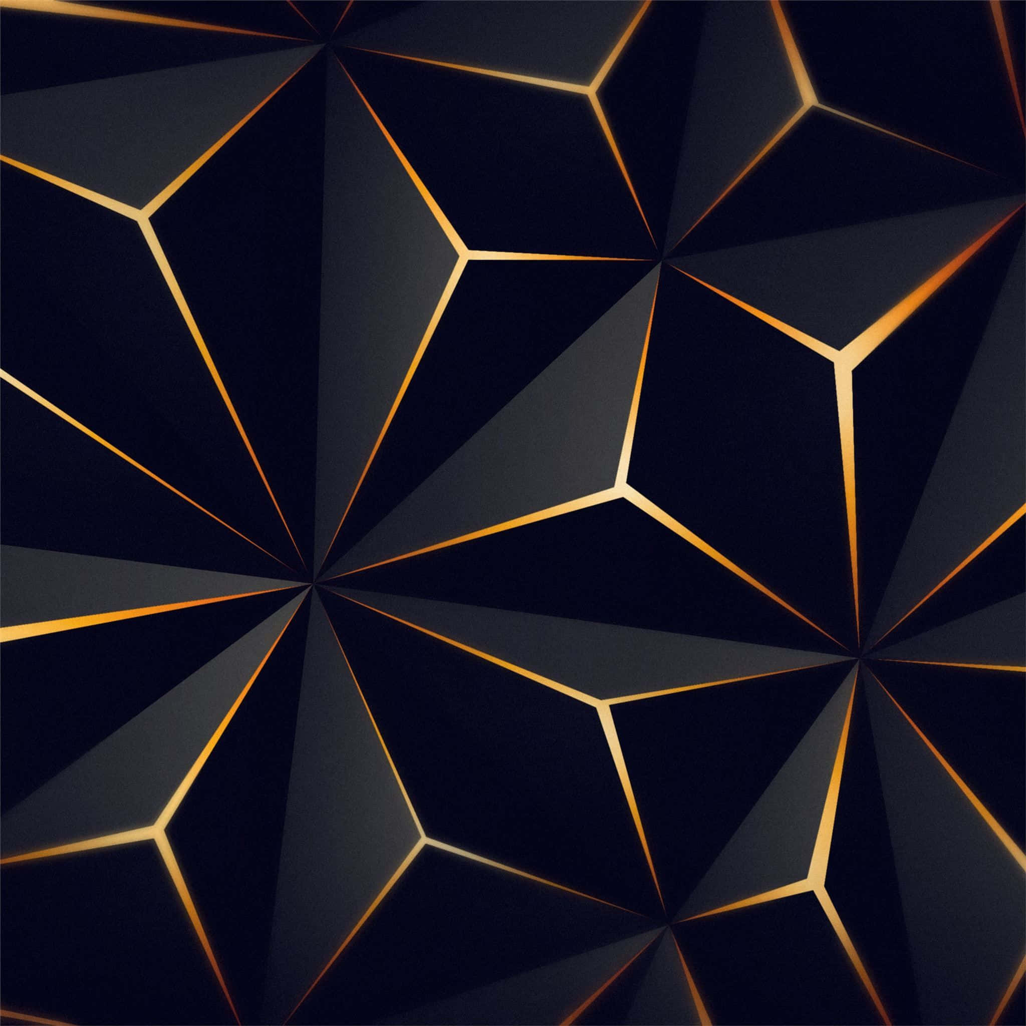 triangle, black, yellow, Full HD Desktop Wallpaper