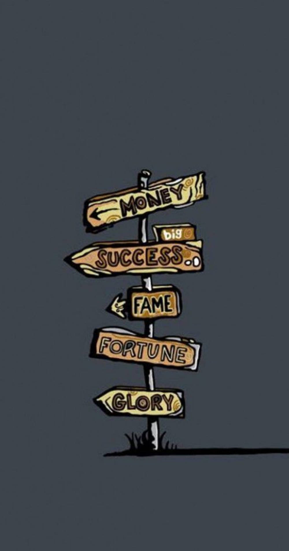 Cool iPhone 11, motivational street sign, wooden signpost, HD Phone Wallpaper
