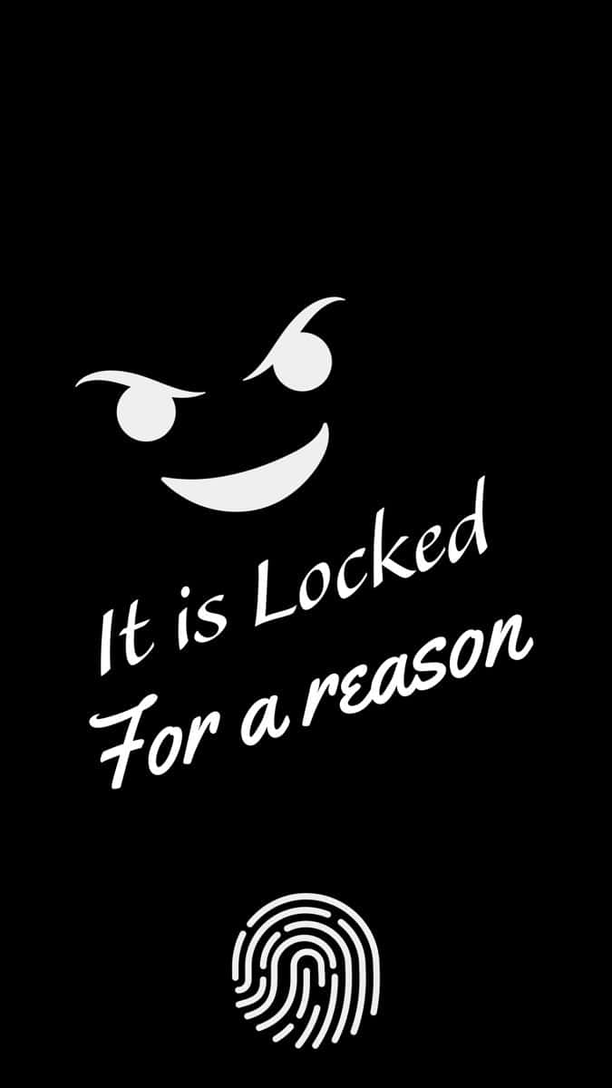 iPhone, black background, white cartoon face, SD Phone Wallpaper