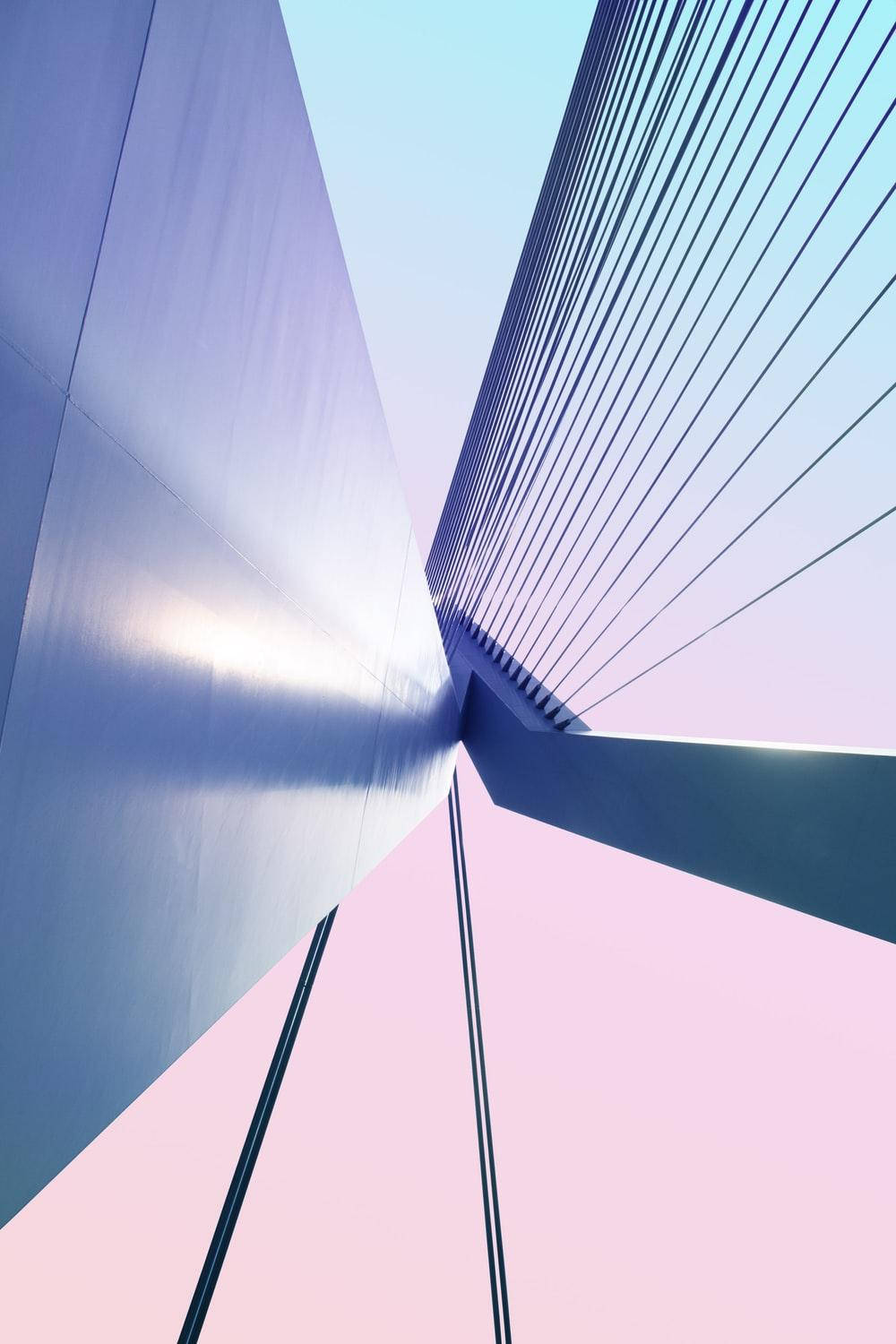 iPhone XS Max, bridge, sleek steel cables, HD Phone Wallpaper