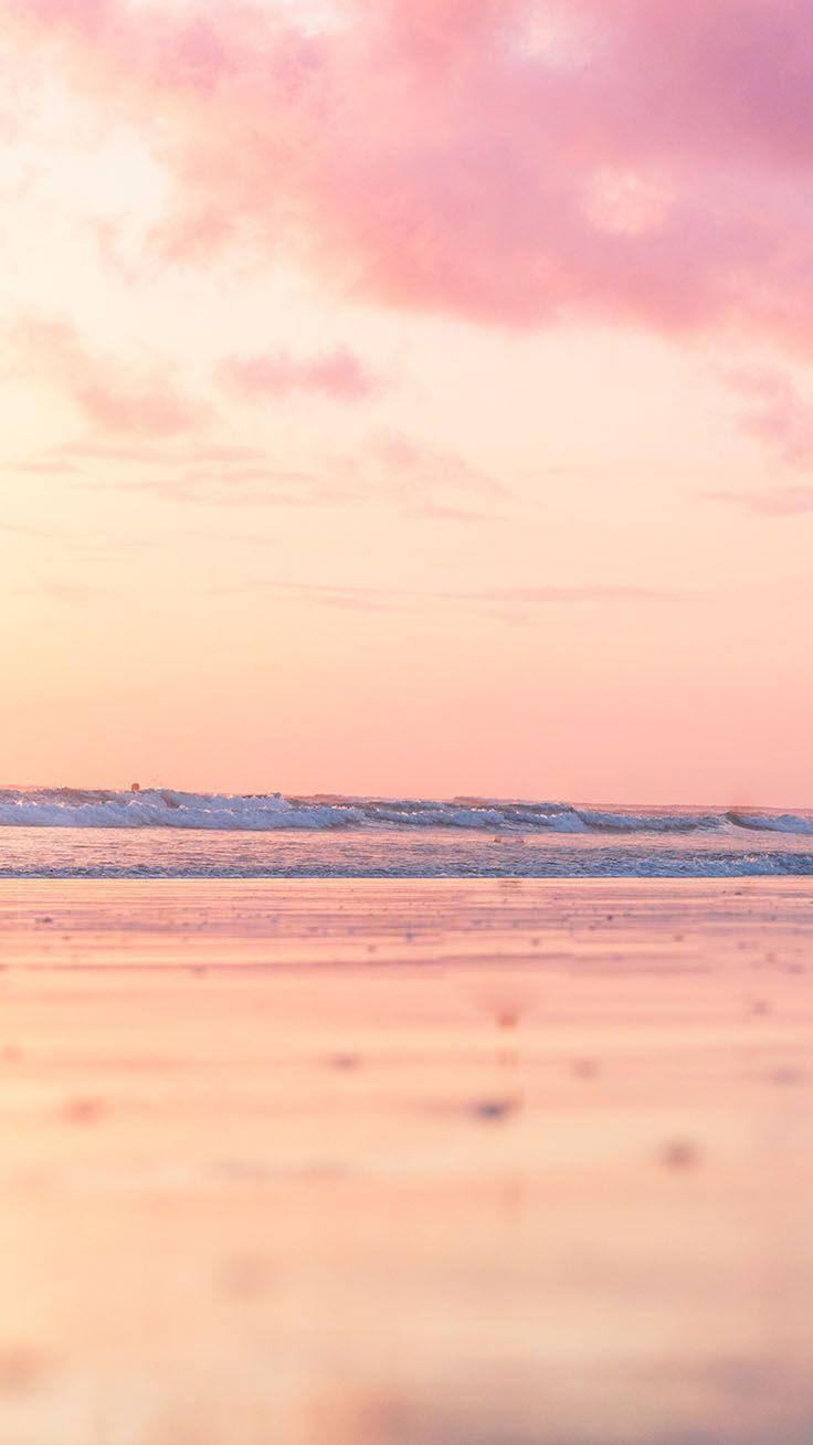 iPhone XS Max, sunset, soft pink, HD Phone Wallpaper