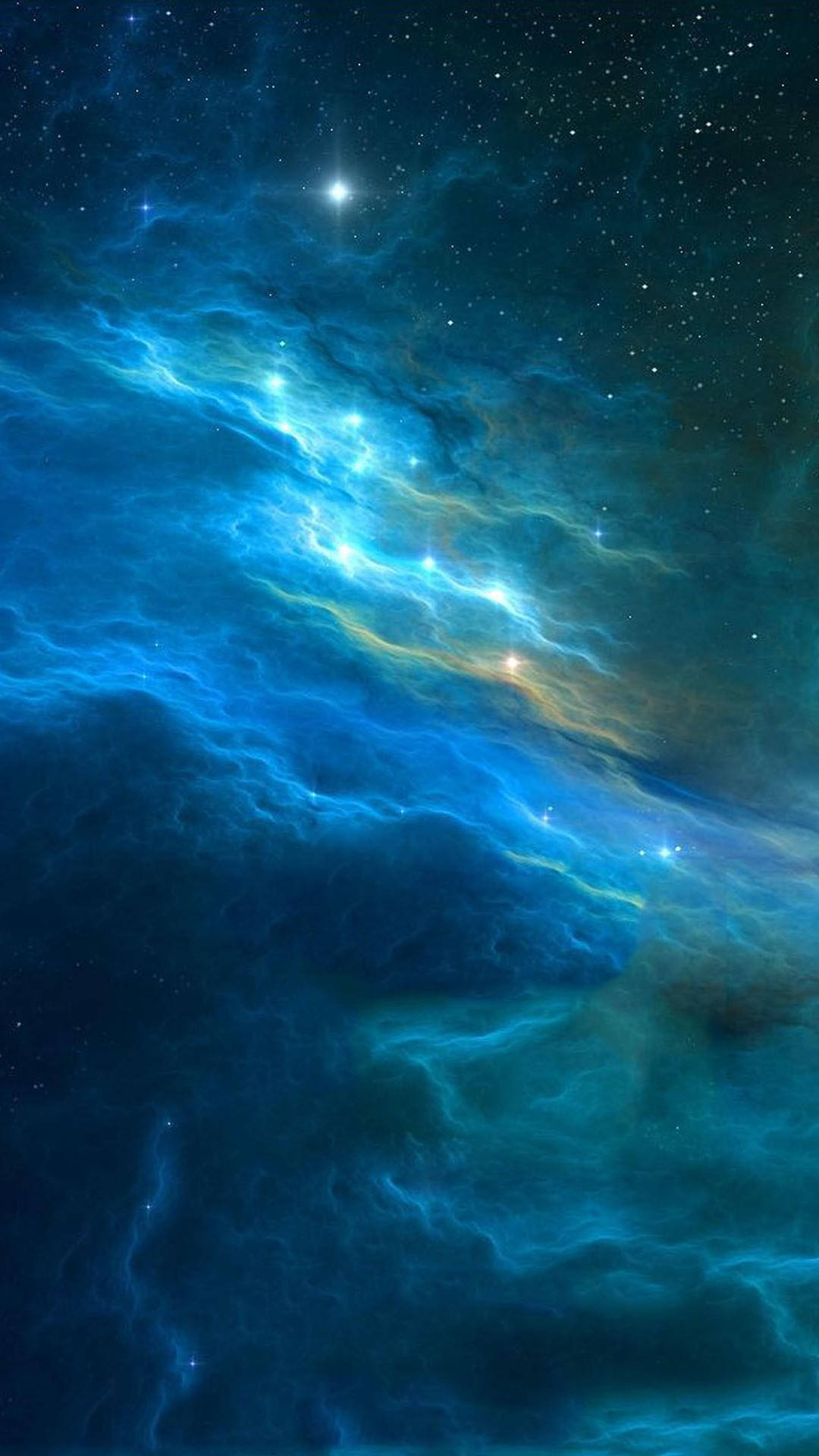 iPhone XS Max, Blue Galaxy, vibrant blue, Full HD Phone Wallpaper