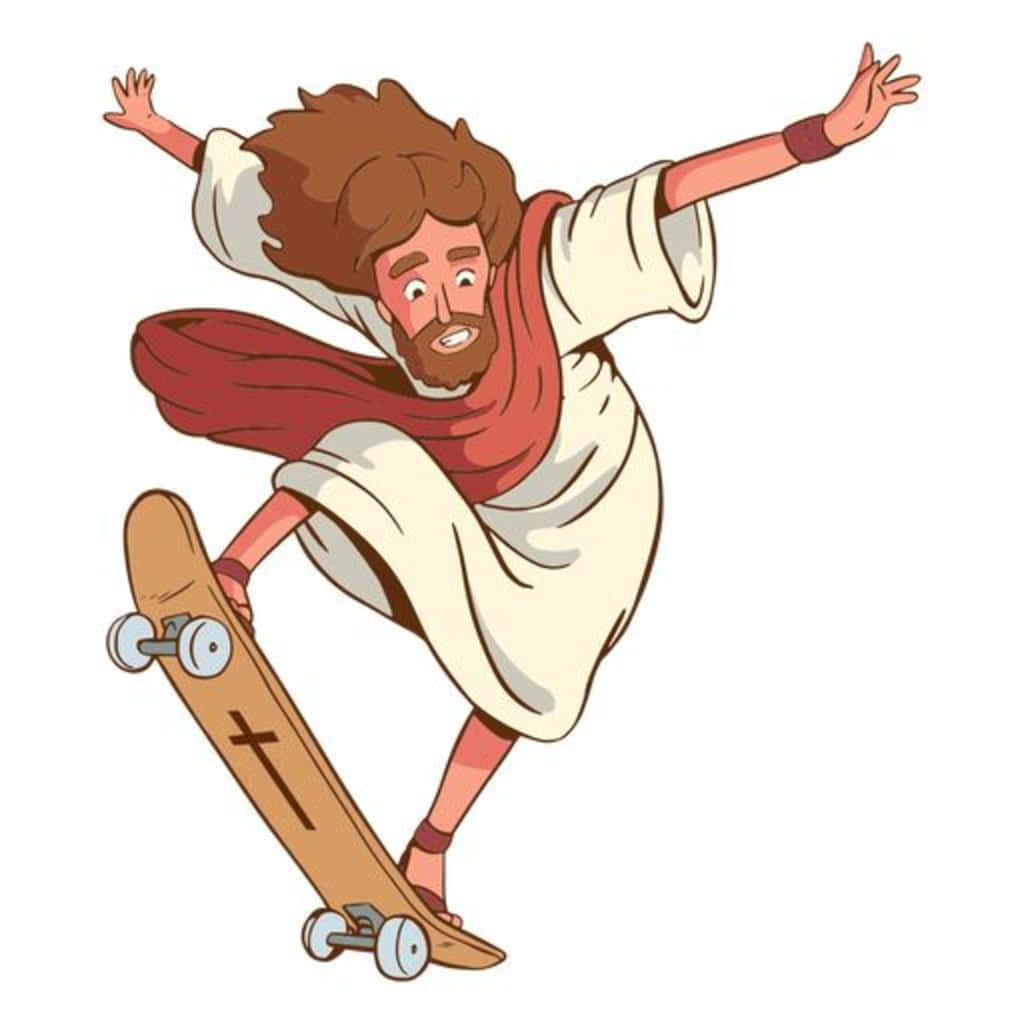 Jesus, brown hair, beard, SD Desktop Wallpaper
