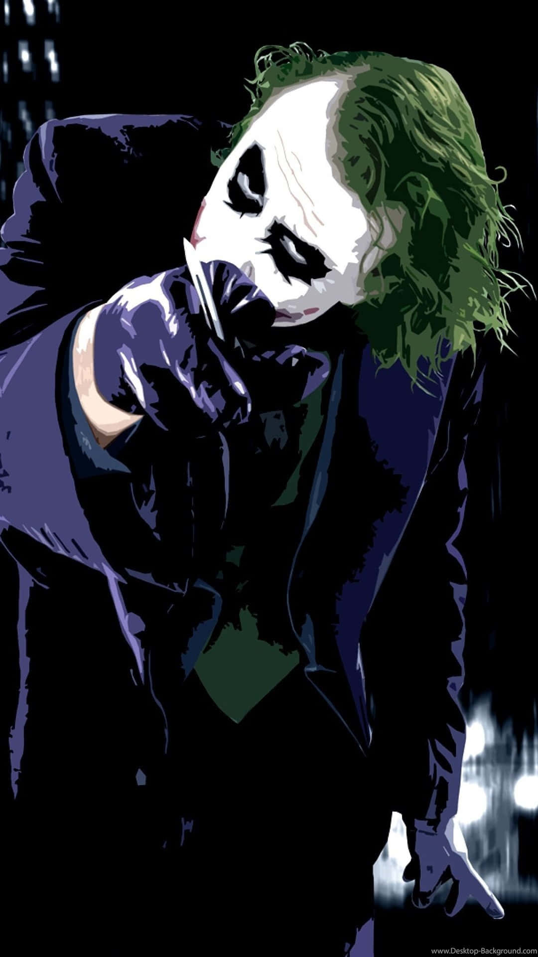 Cool Joker, Joker, green hair, Full HD Phone Wallpaper